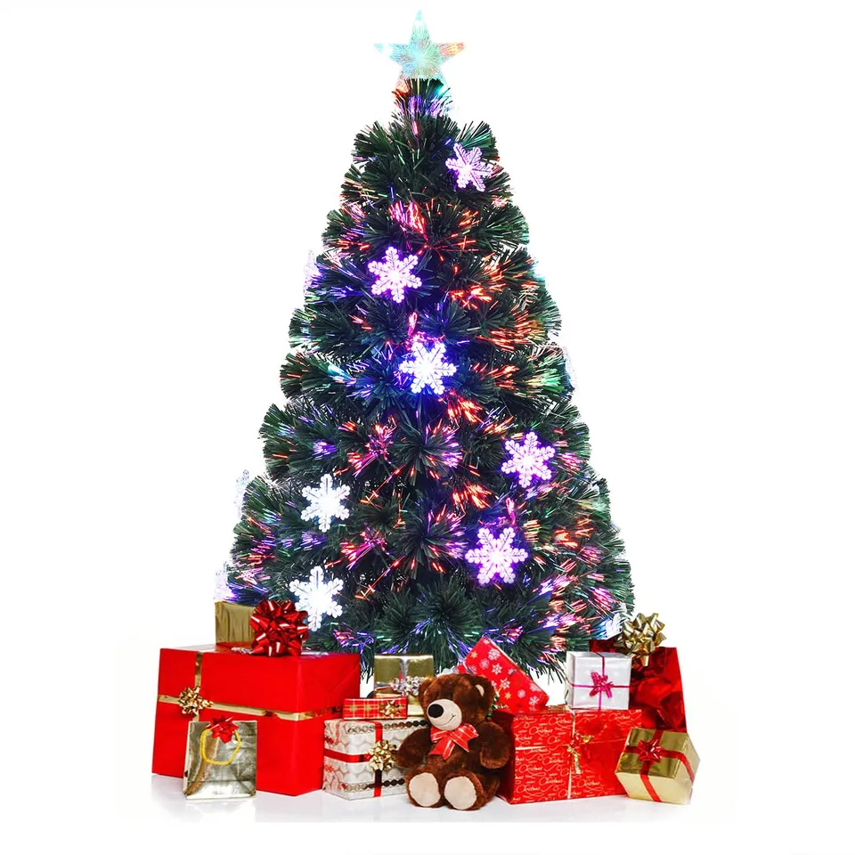 komfotteu-led-k-nstlicher-weihnachtsbaum-120-cm-tannenbaum-mit-sternspitze-farbw image 1
