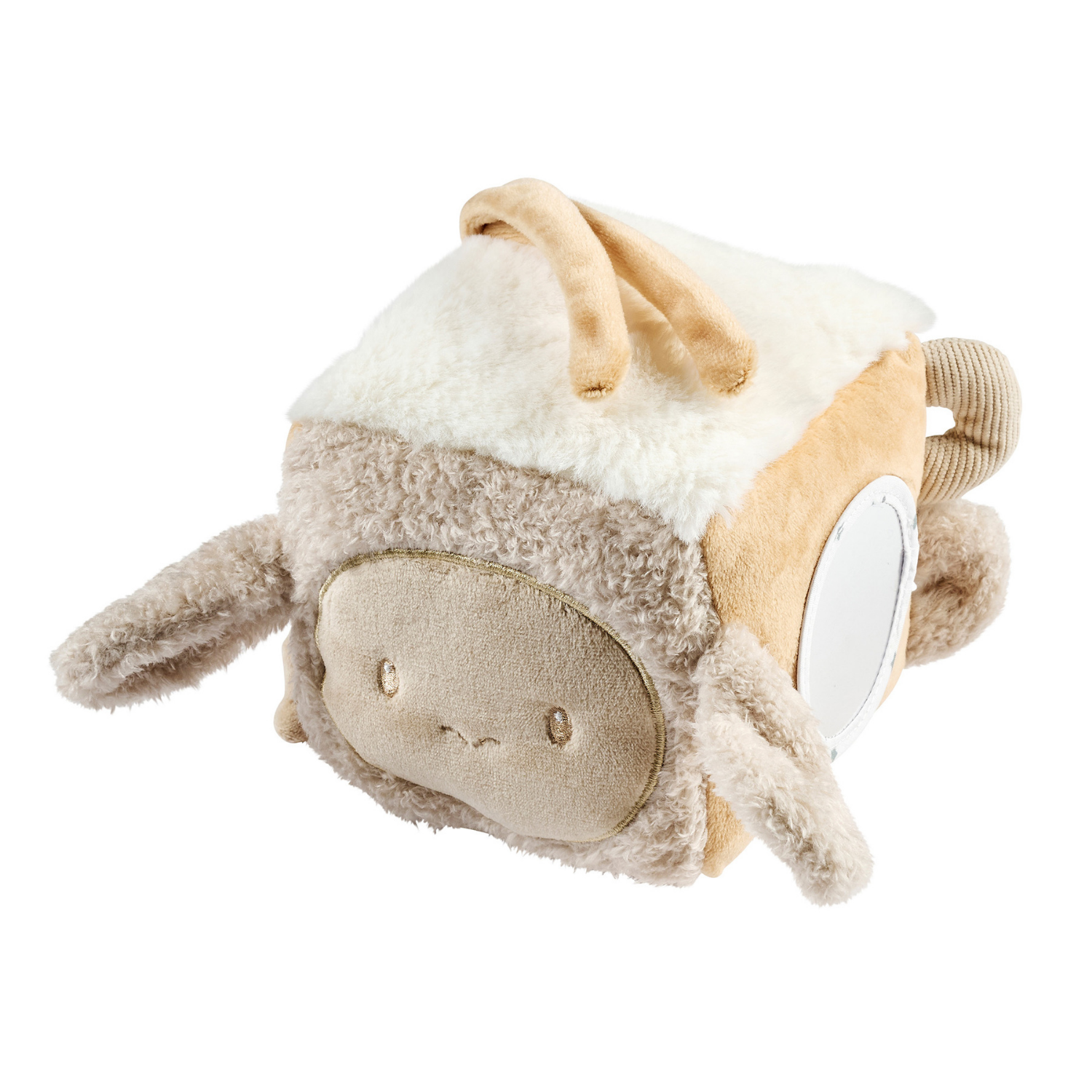 nattou-lapidou-weicher-aktivit-tsw-rfel-18-cm-beige image 1