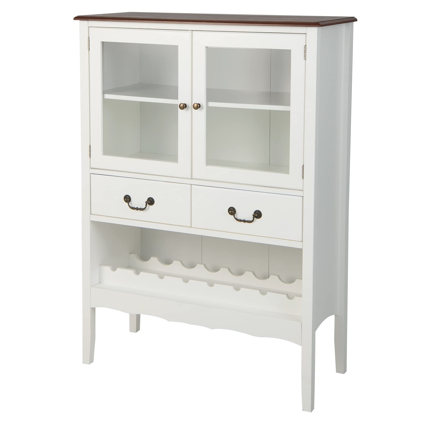komfotteu-weinschrank-sideboard-90-5x38x126-cm-mit-t-ren-und-weinregal image 6