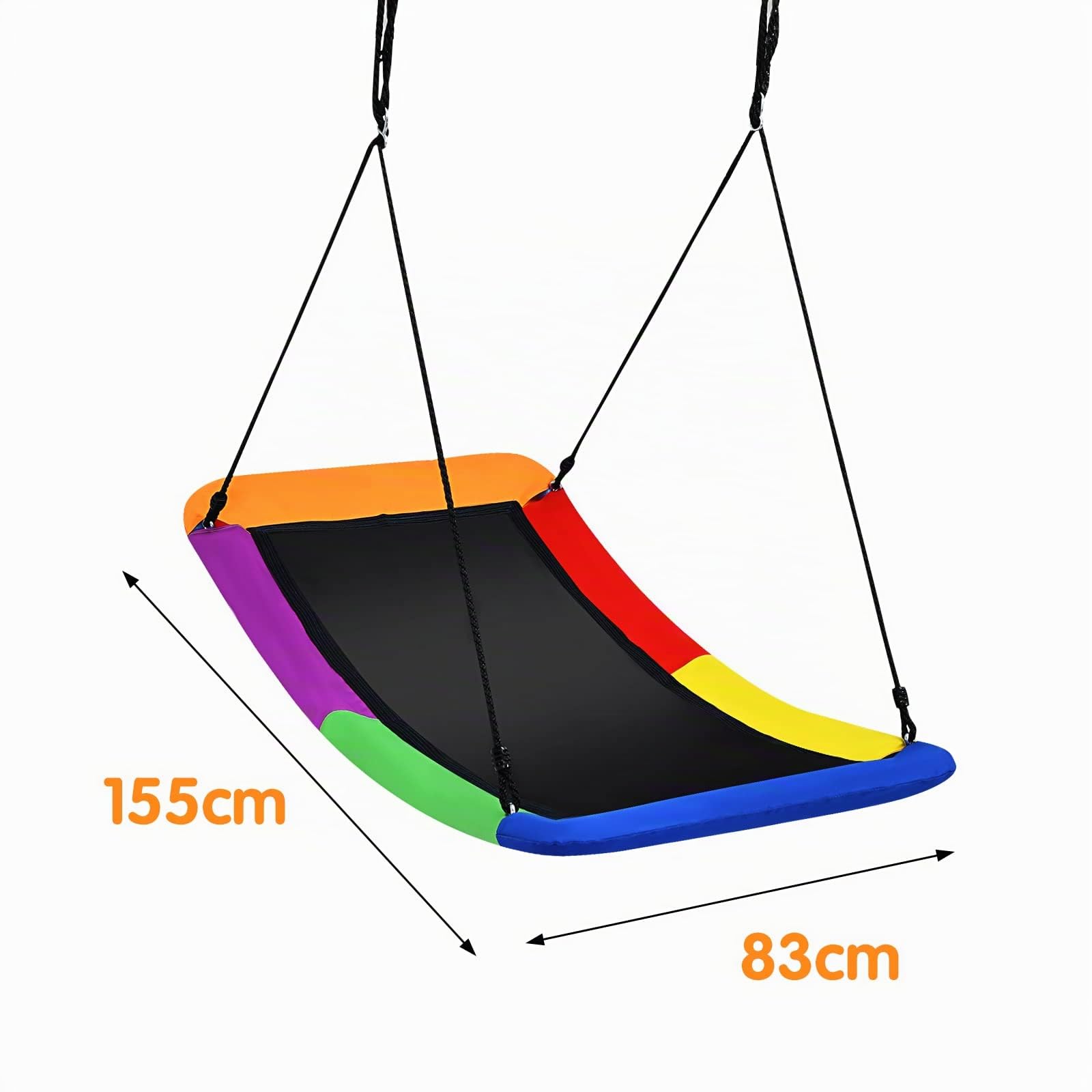 komfotteu-nestschaukel-mit-verstellbaren-seilen-outdoor-schaukel-bis-150-kg image 7