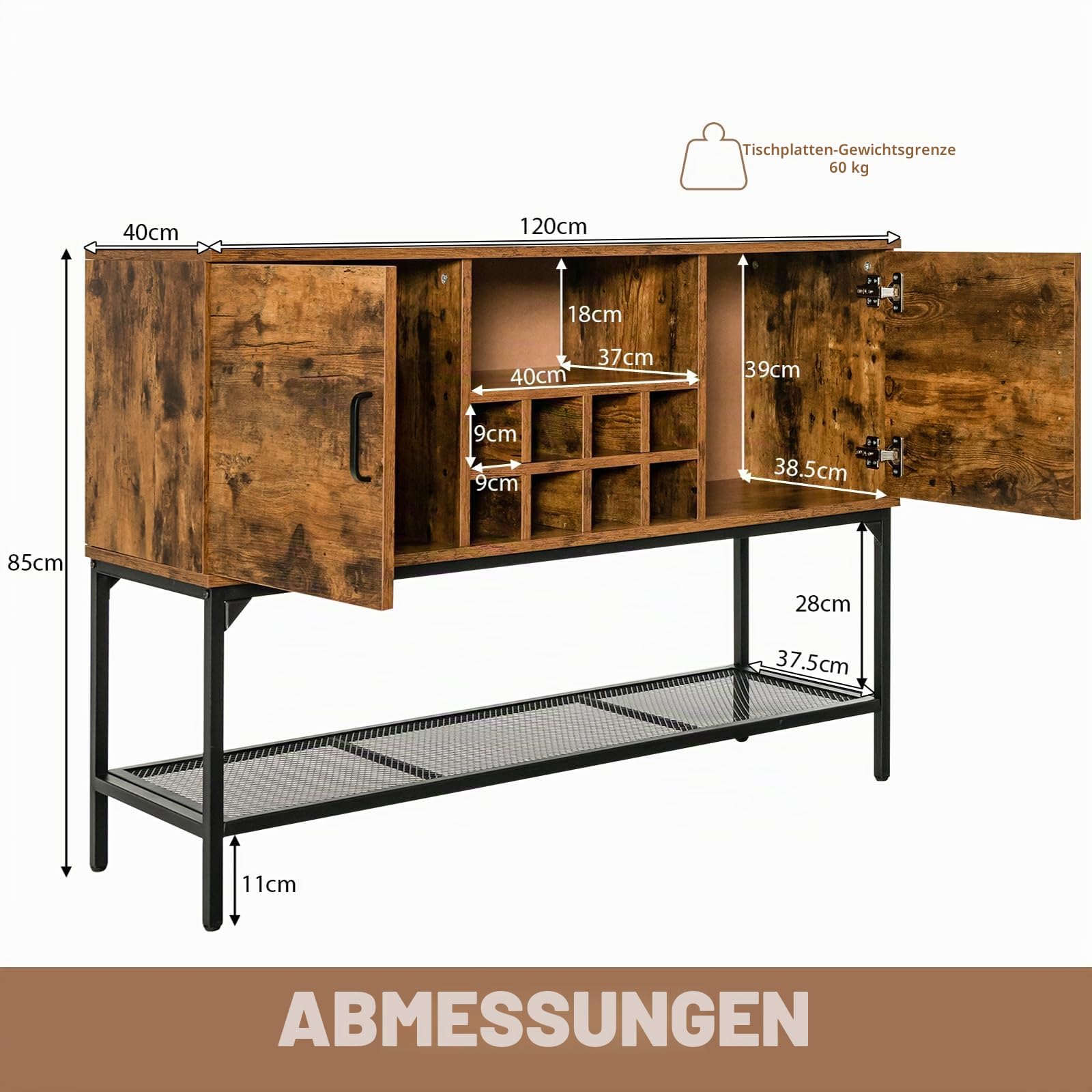 komfotteu-sideboard-k-chenschrank-120x40x85-cm-industriedesign image 7