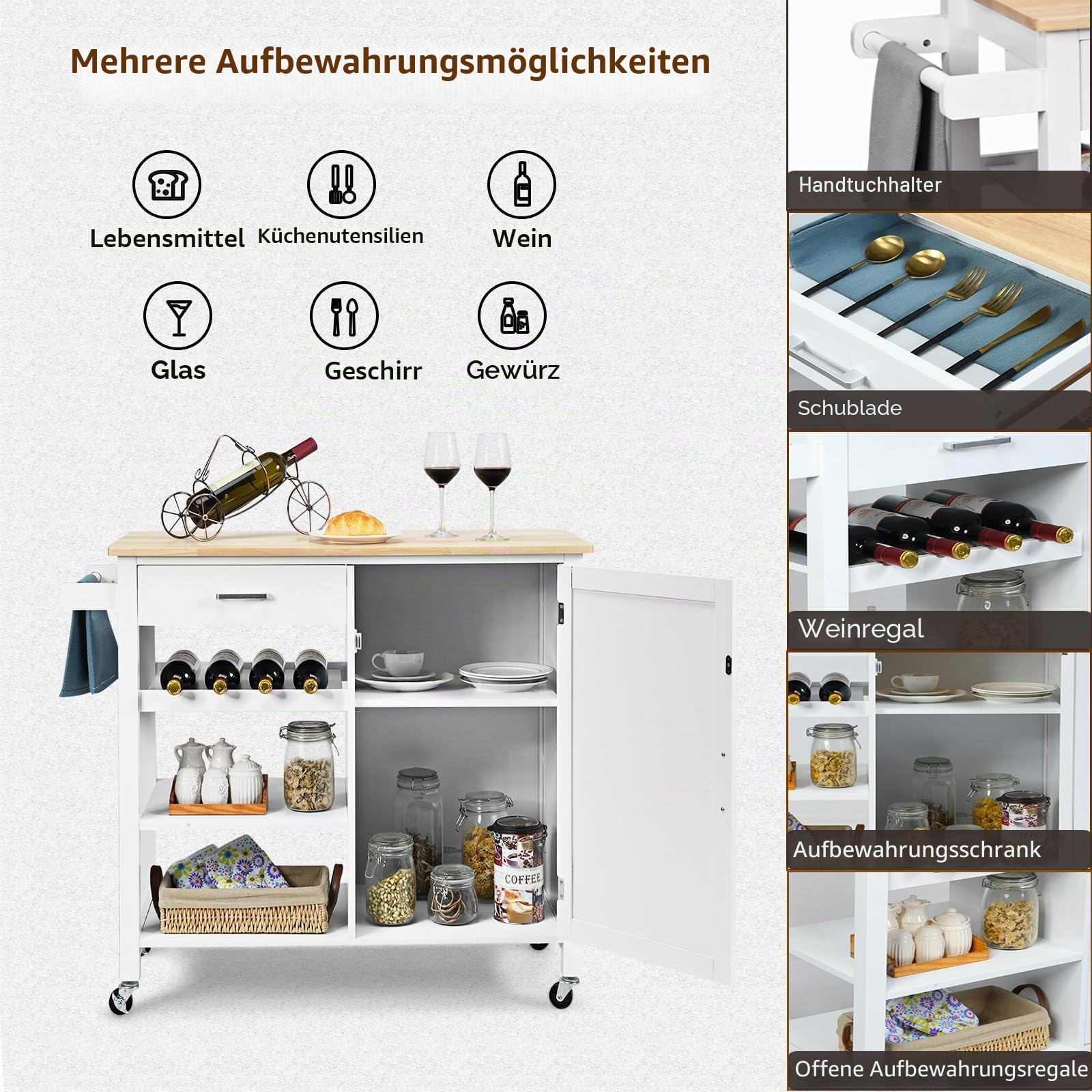 komfotteu-k-chenwagen-100x48x90cm-mit-arbeitsplatte-schublade-und-flaschenhalter image 3