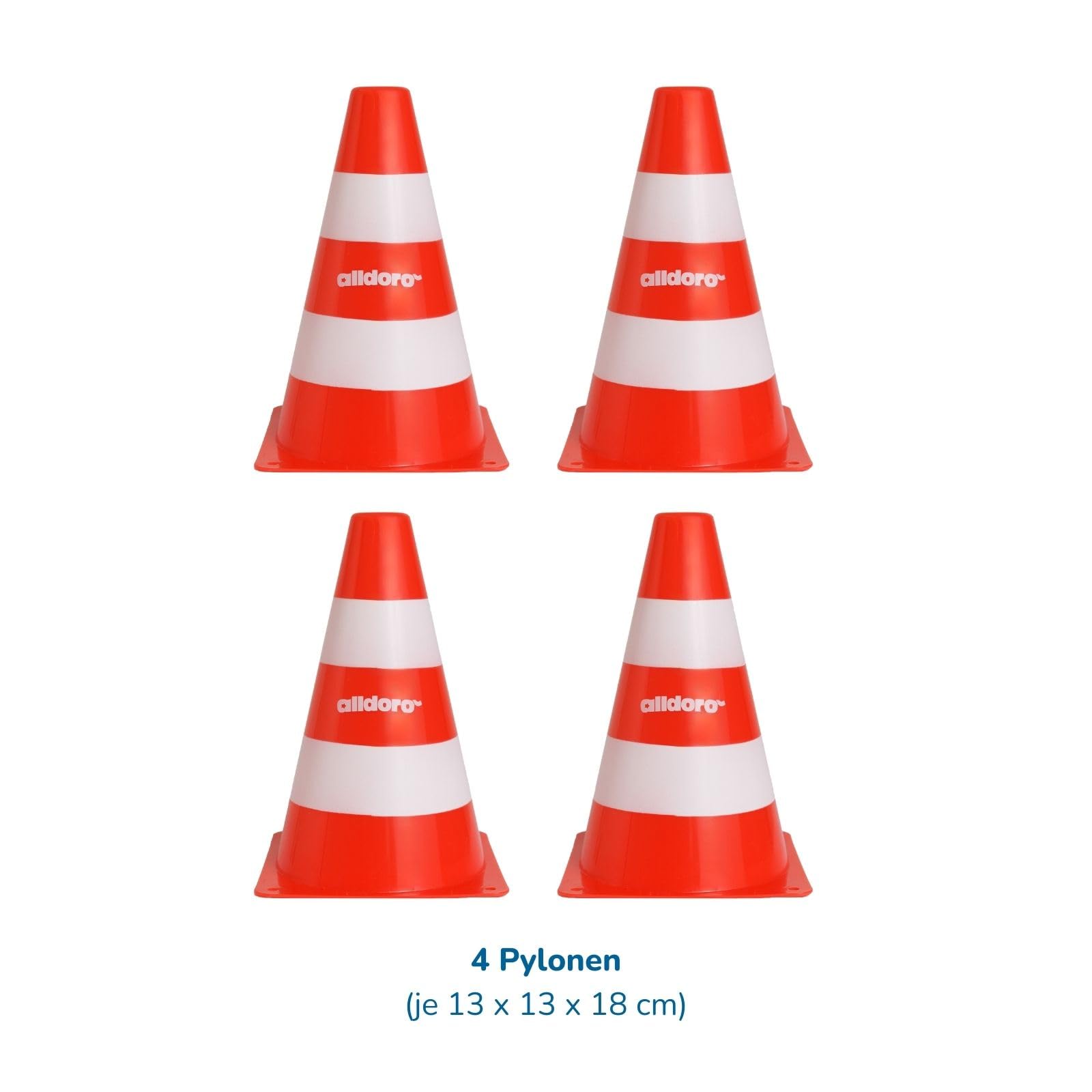 alldoro-pylonen-4er-set-18-cm-verkehrsh-tchen-orange-wei-stapelbar image 7