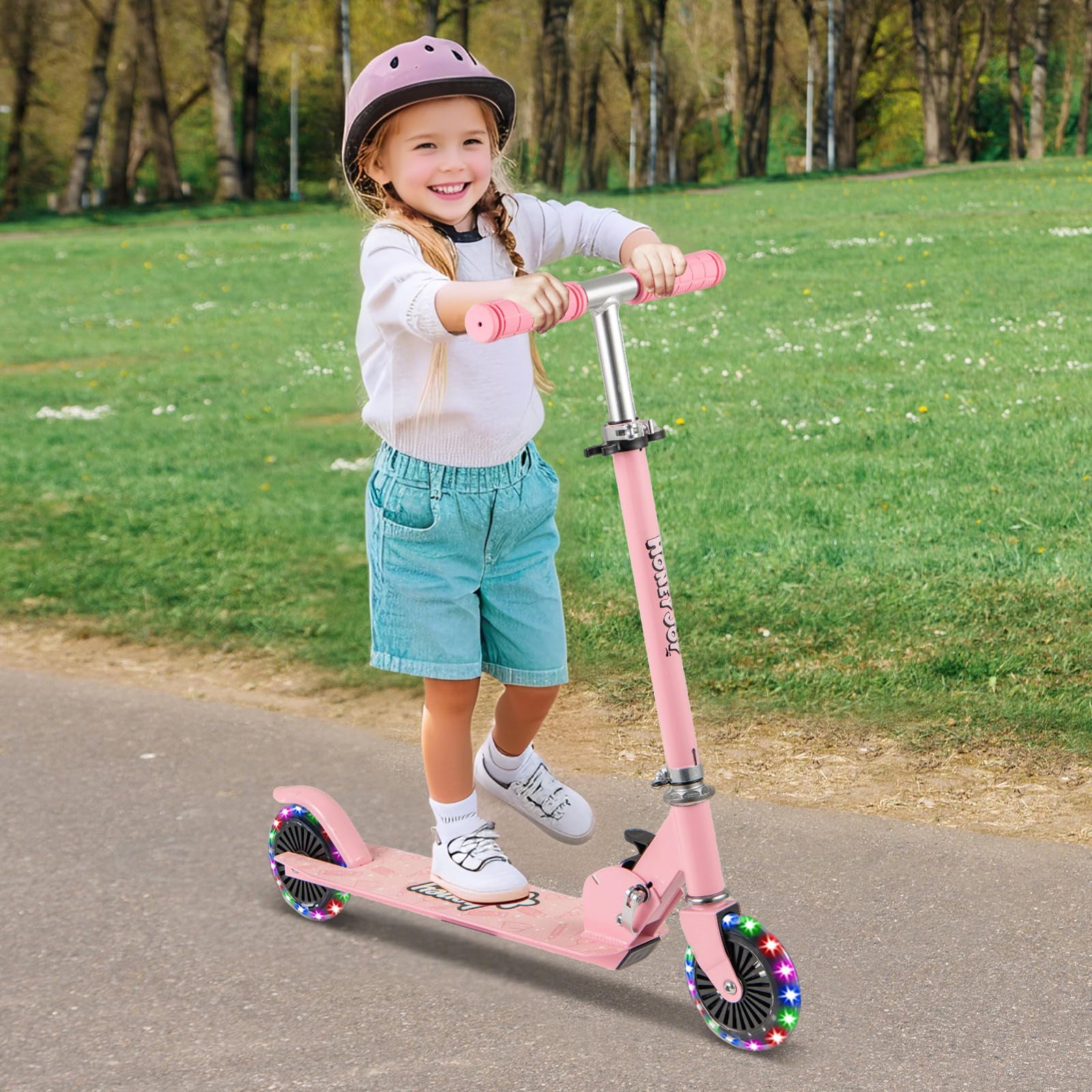 komfotteu-kinder-scooter-mit-led-r-dern-faltbar-aluminium image 8