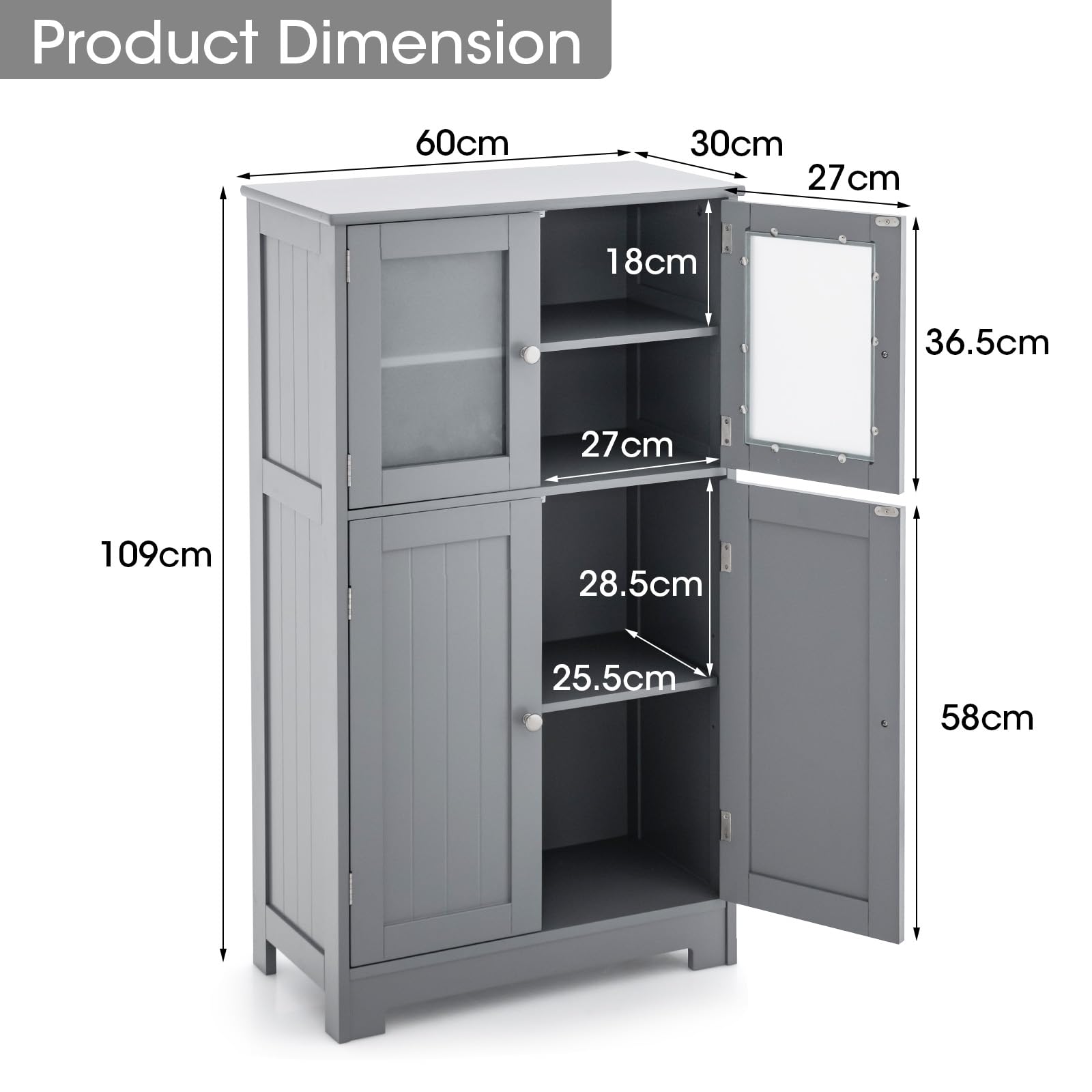 komfotteu-badezimmerschrank-mit-2-t-ren-60-x-30-x-109-cm-grau image 3
