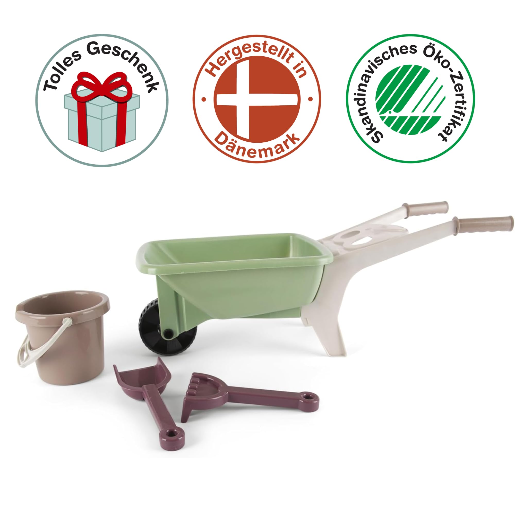 dantoy-green-garden-schubkarren-set-4-teilig-kinderschubkarre-mit-gartenger-ten image 4
