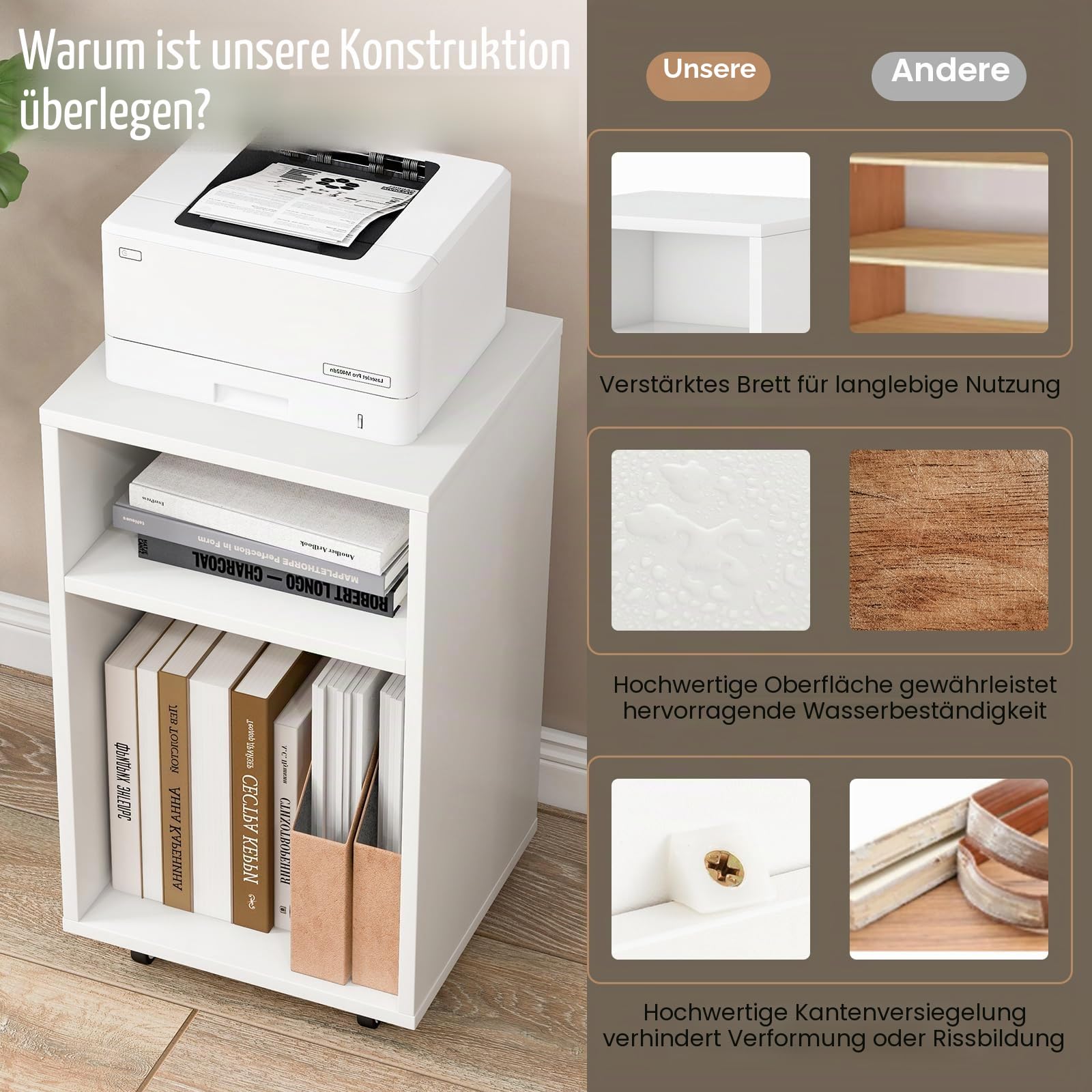 komfotteu-rollcontainer-druckertisch-wei-33x30x58-cm-mit-rollen image 3