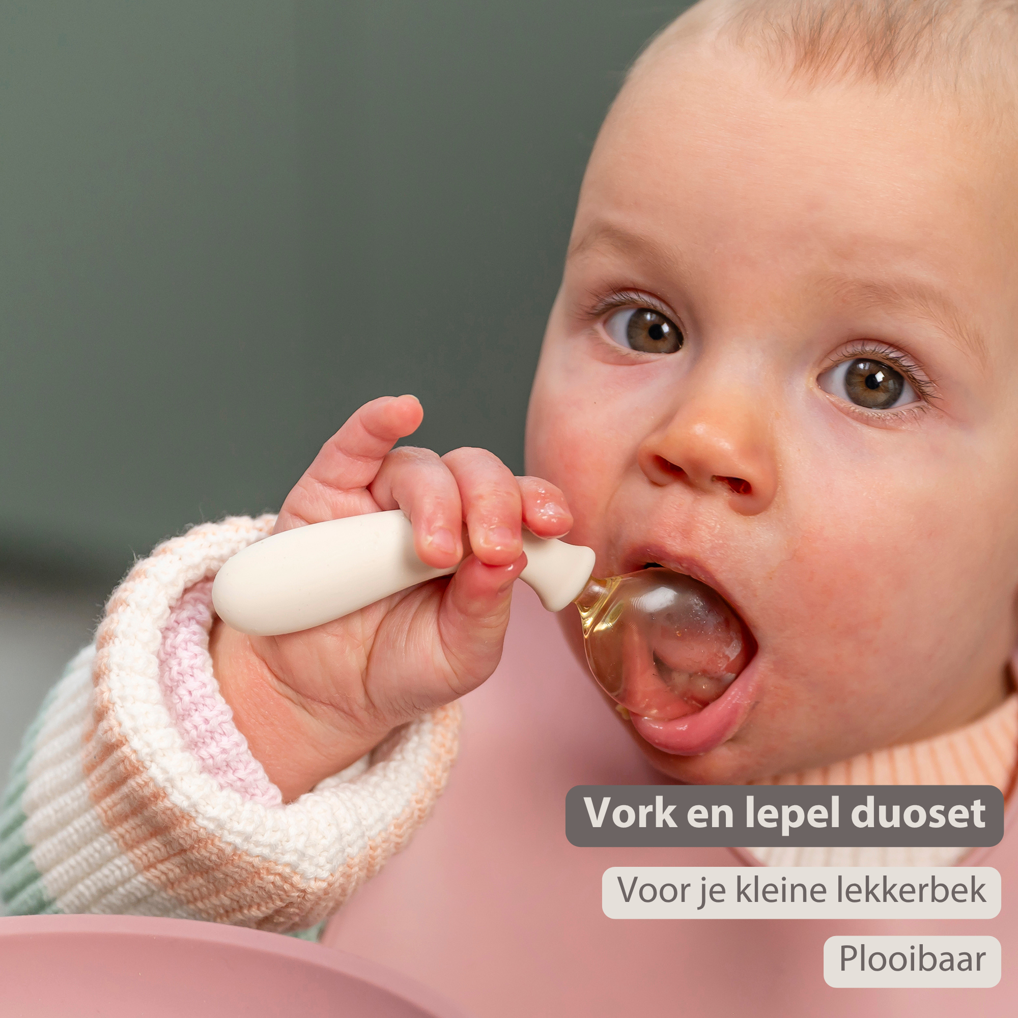 nattou-mealtime-babybesteck-silikon-12-cm-ecru image 8