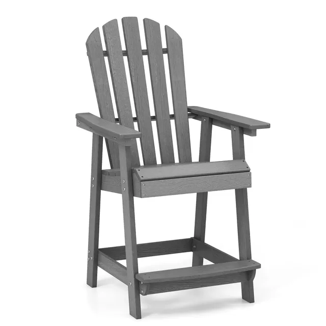 komfotteu-adirondack-hochstuhl-grau-70x85x119-cm-hdpe-gartensessel-mit-fu-st-tze image 1