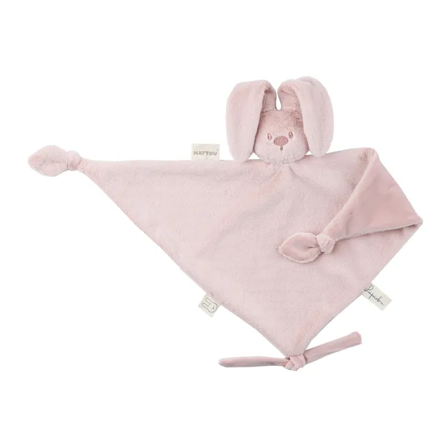 nattou-lapidou-baby-schmusetuch-hase-65-x-40-cm-puderrosa image 1