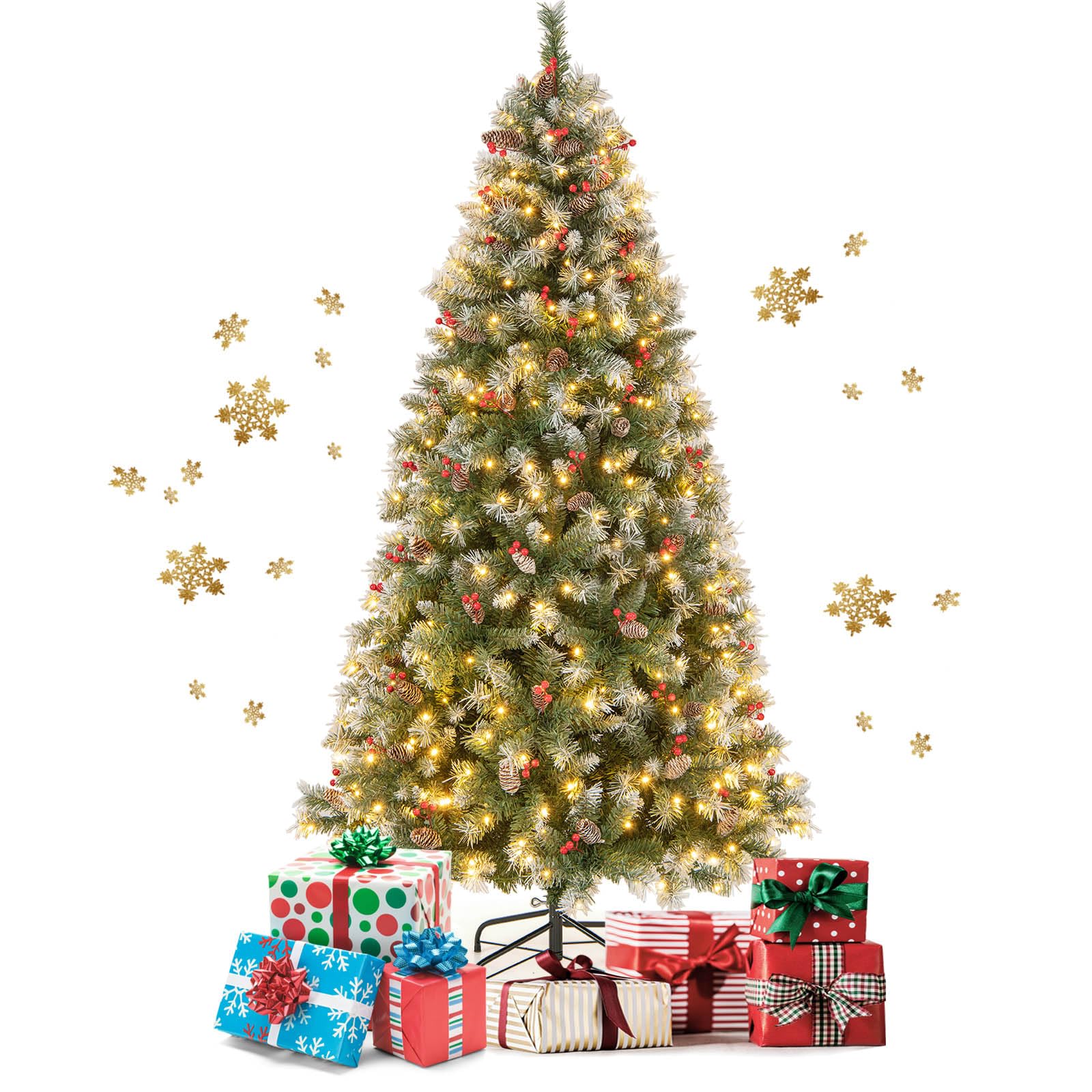 komfotteu-k-nstlicher-weihnachtsbaum-150-cm-mit-200-led-lichtern-und-8-modi image 8