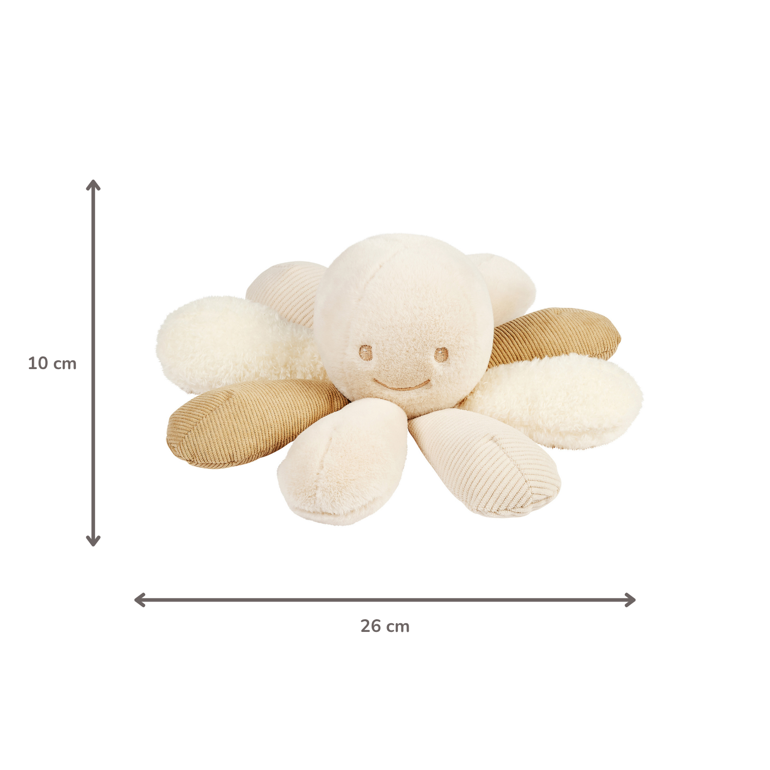 nattou-lapidou-kuschel-oktopus-rassel-26-cm-sand image 6