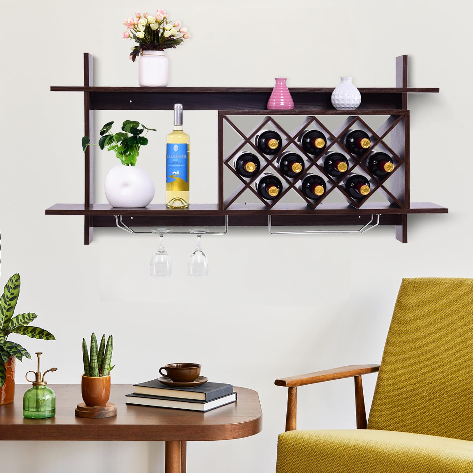 komfotteu-wandregal-weinregal-f-r-10-flaschen-120x58x20-cm-mit-glashaltern image 7
