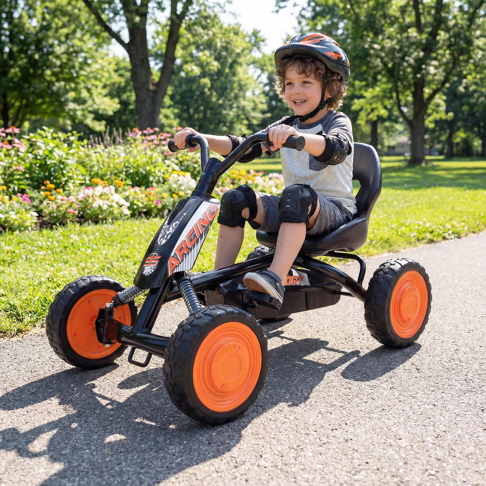 komfotteu-go-kart-f-r-kinder-3-8-jahre-mit-verstellbarem-sitz image 8