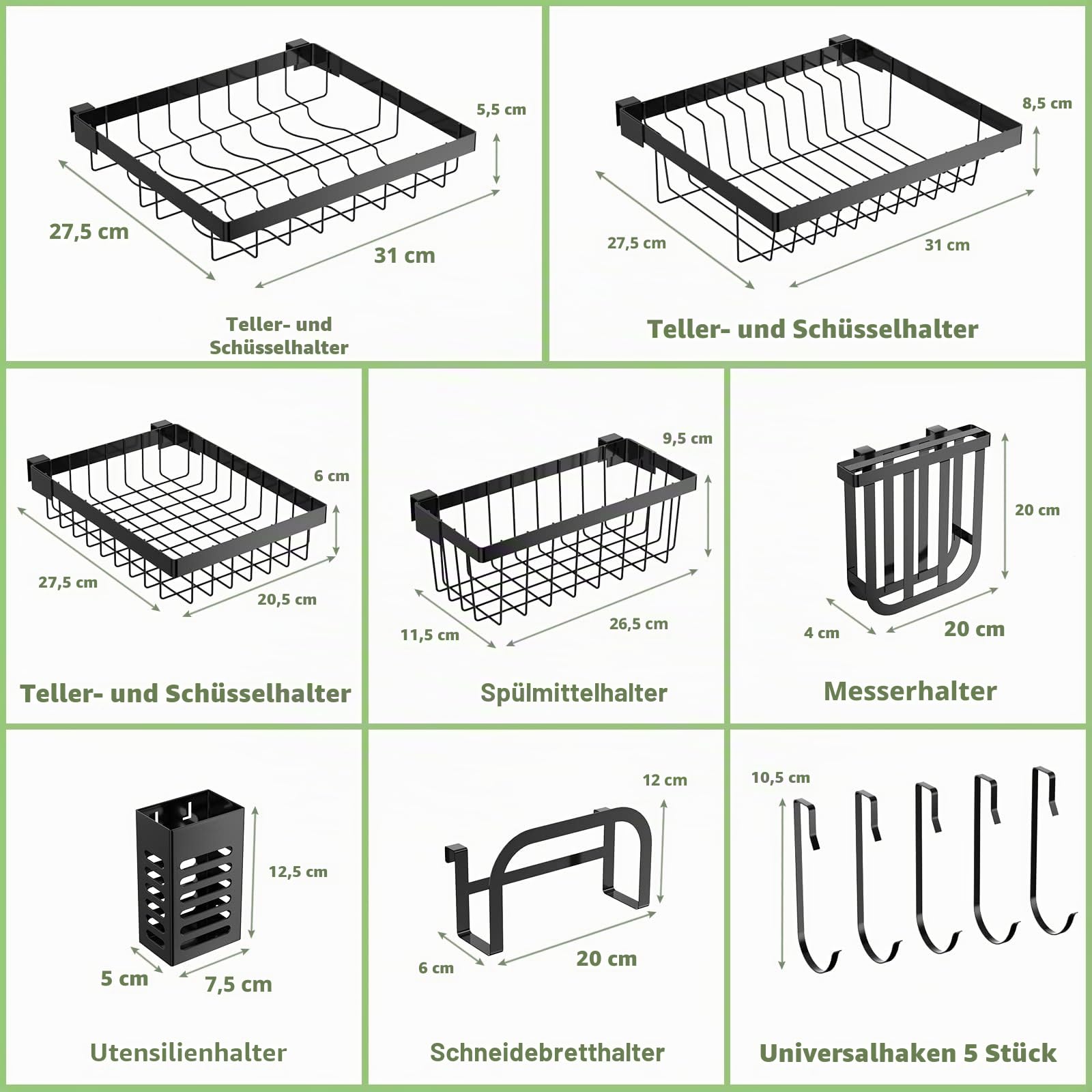 komfotteu-abtropfgestell-2-ebenen-edelstahl-58-98-5x53x33-cm-geschirrabtropfgest image 5