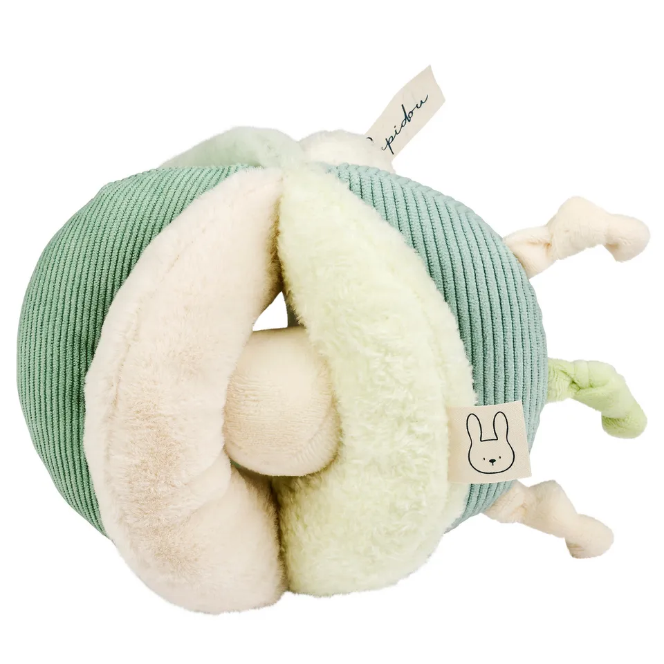 nattou-lapidou-ball-17-cm-lindengr-n-aktivit-tsball-mit-rassel image 1