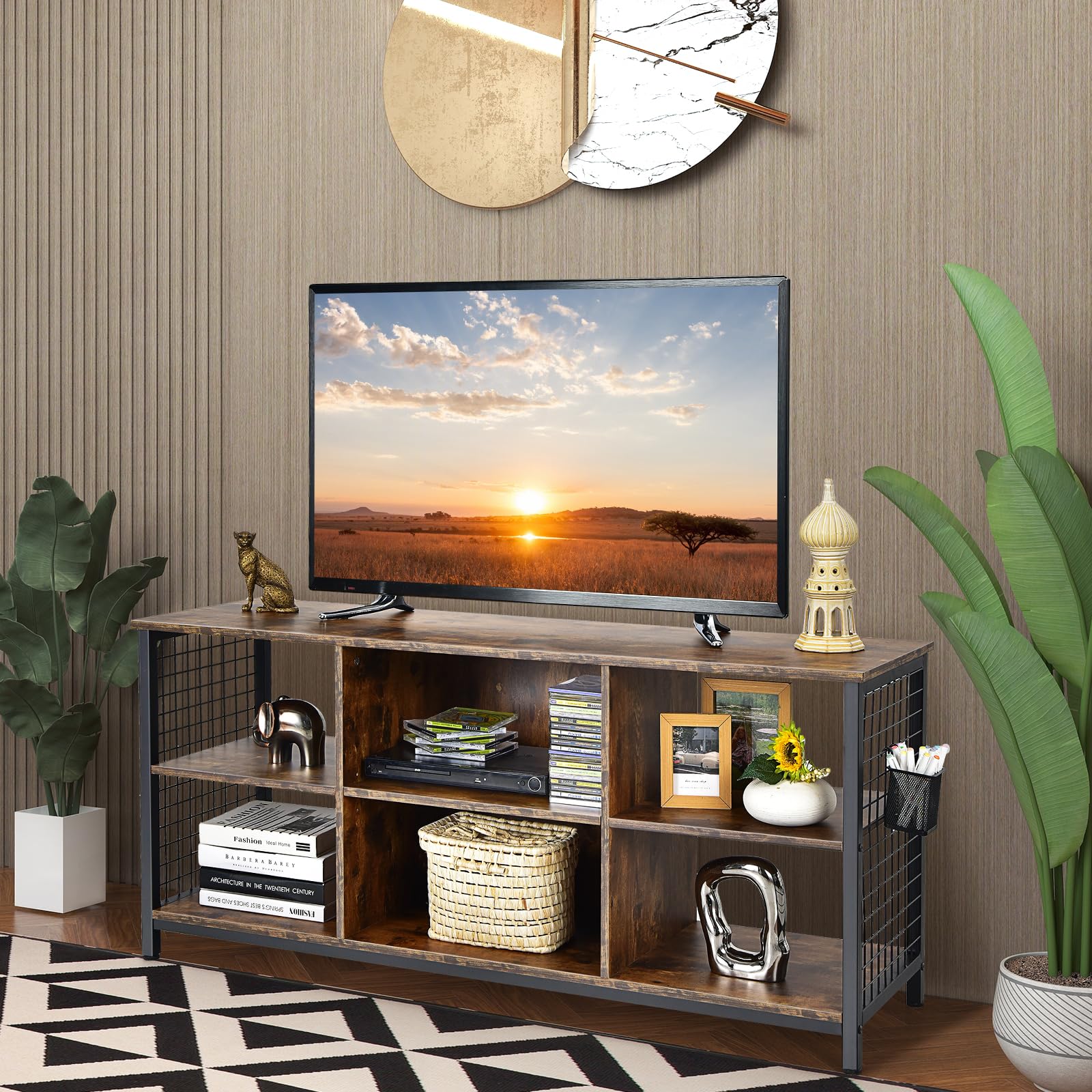 komfotteu-tv-schrank-lowboard-140-x-40-x-63-cm-f-r-fernseher-bis-65-zoll image 2