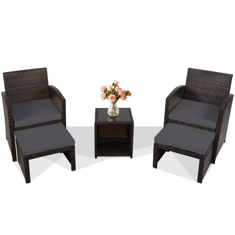 komfotteu-rattan-gartenm-bel-set-5-teilig-f-r-2-personen-schwarz image 1