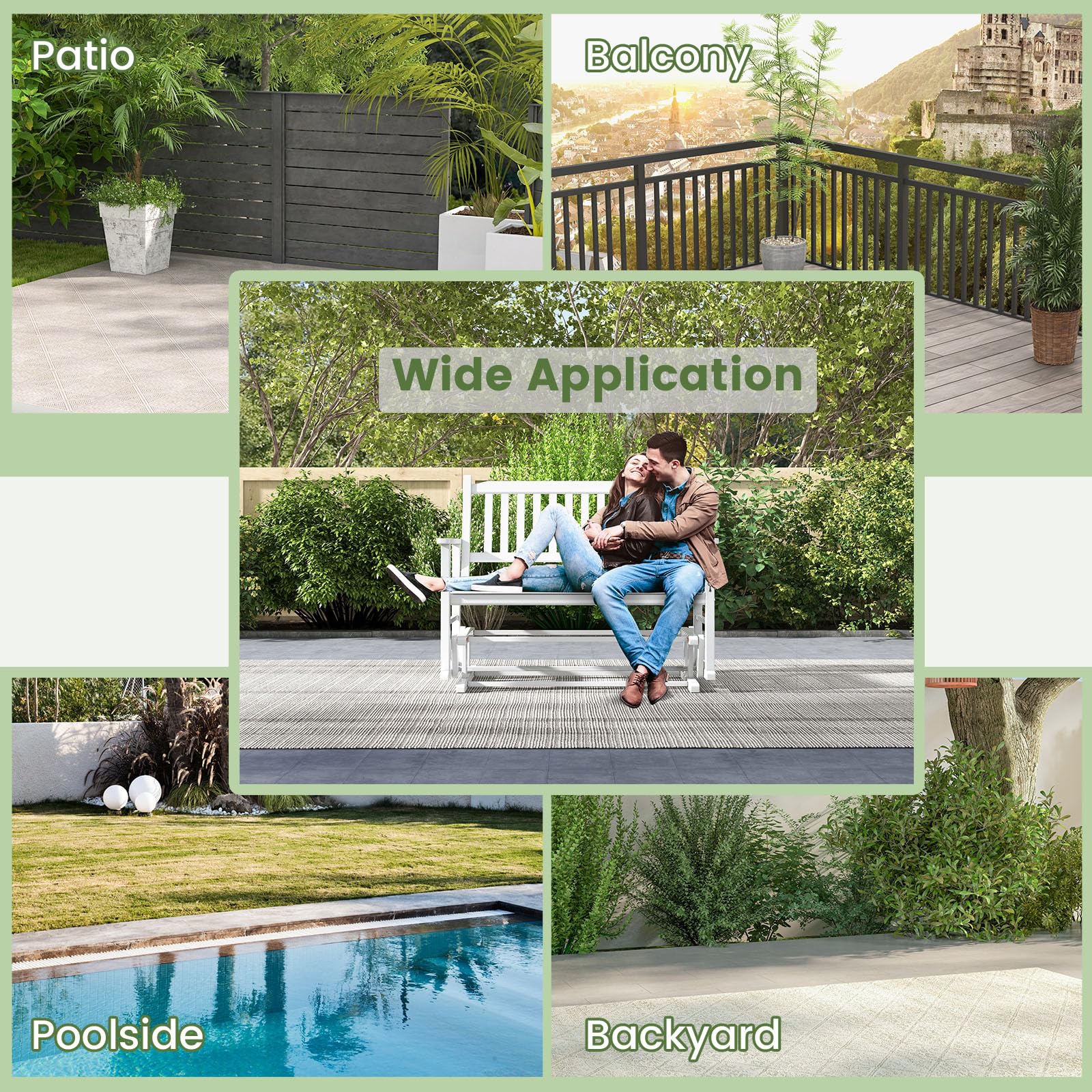 komfotteu-gartenbank-schaukelbank-massivholz-2-sitzer-126x68x100-cm-wei image 6
