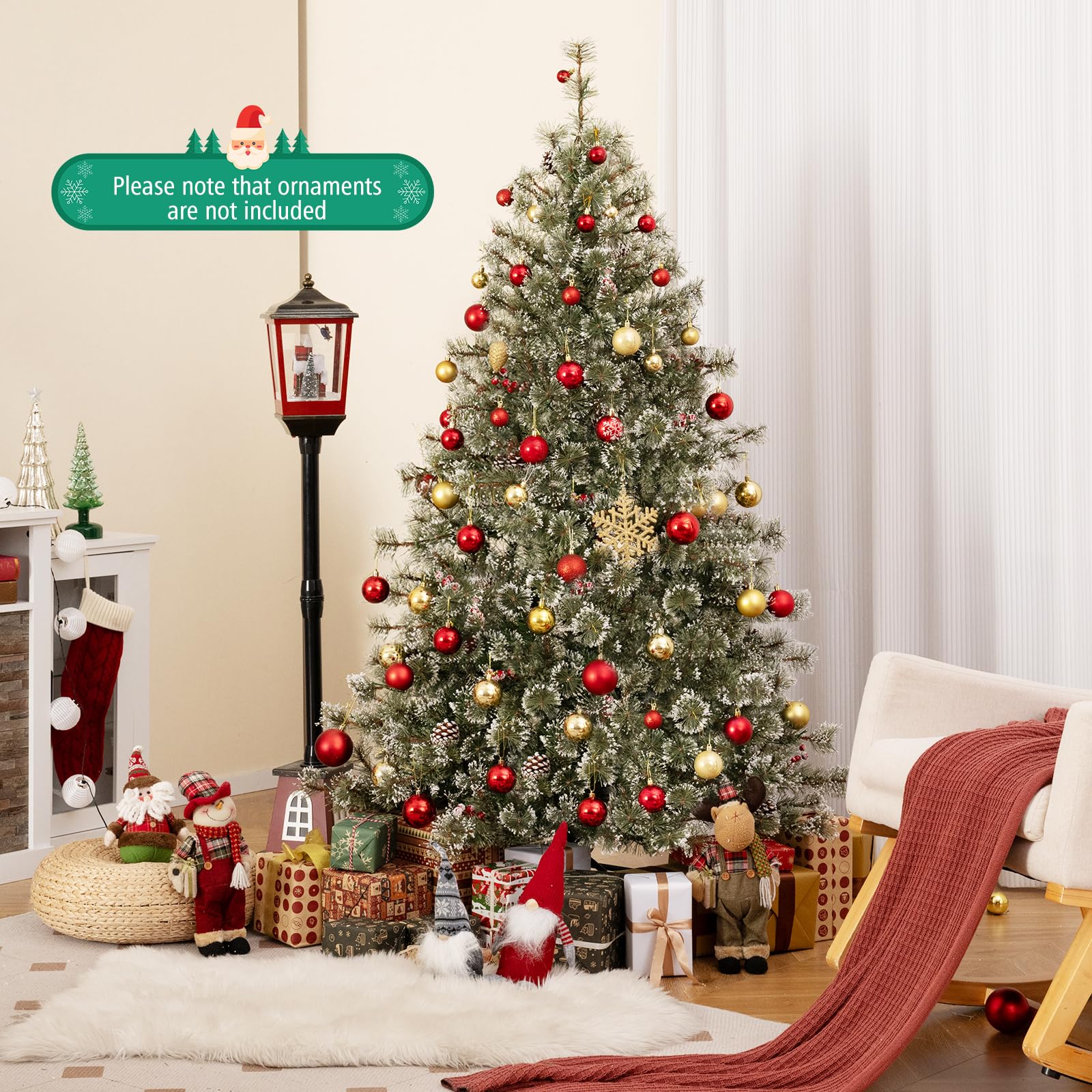 komfotteu-k-nstlicher-weihnachtsbaum-mit-350-lichtern-und-fernbedienung-598-spit image 7