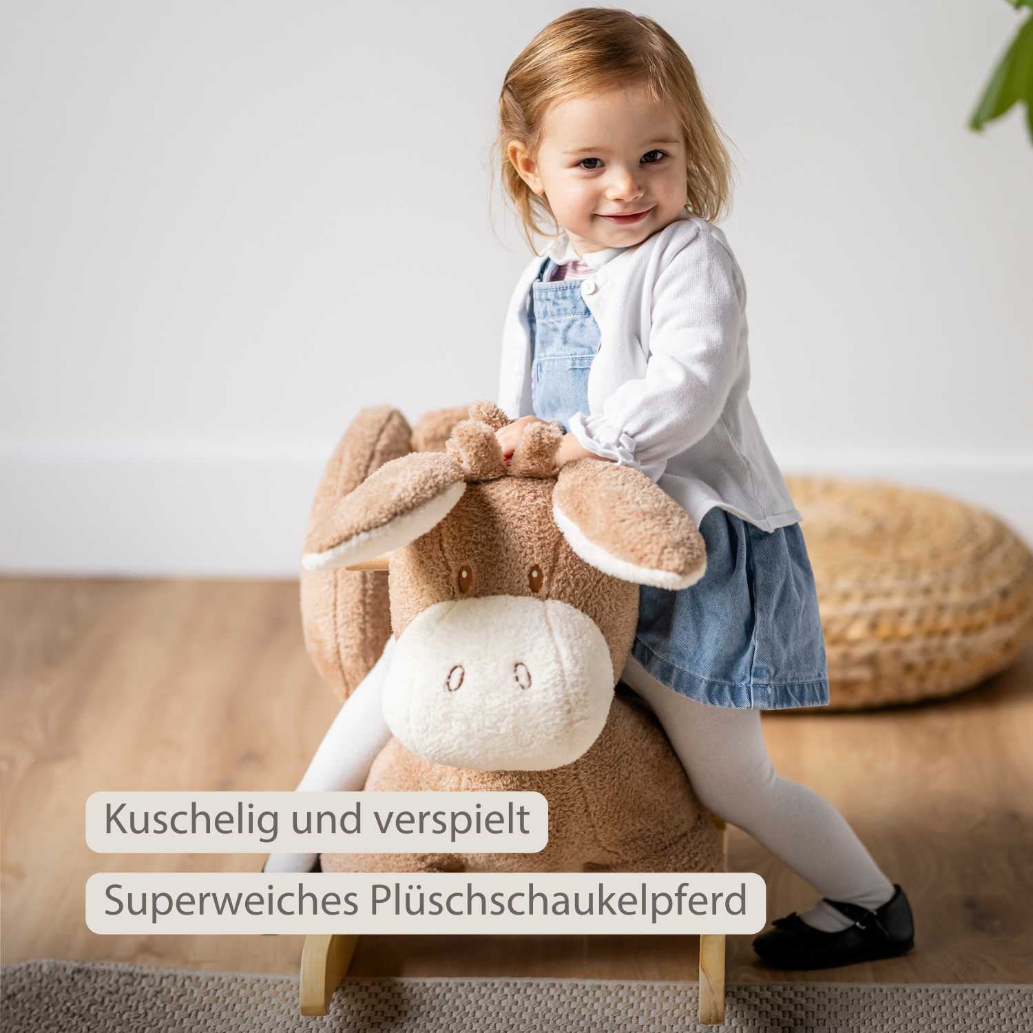 nattou-teddy-schaukelpferd-esel-schaukeltier-beige-aus-teddystoff image 3
