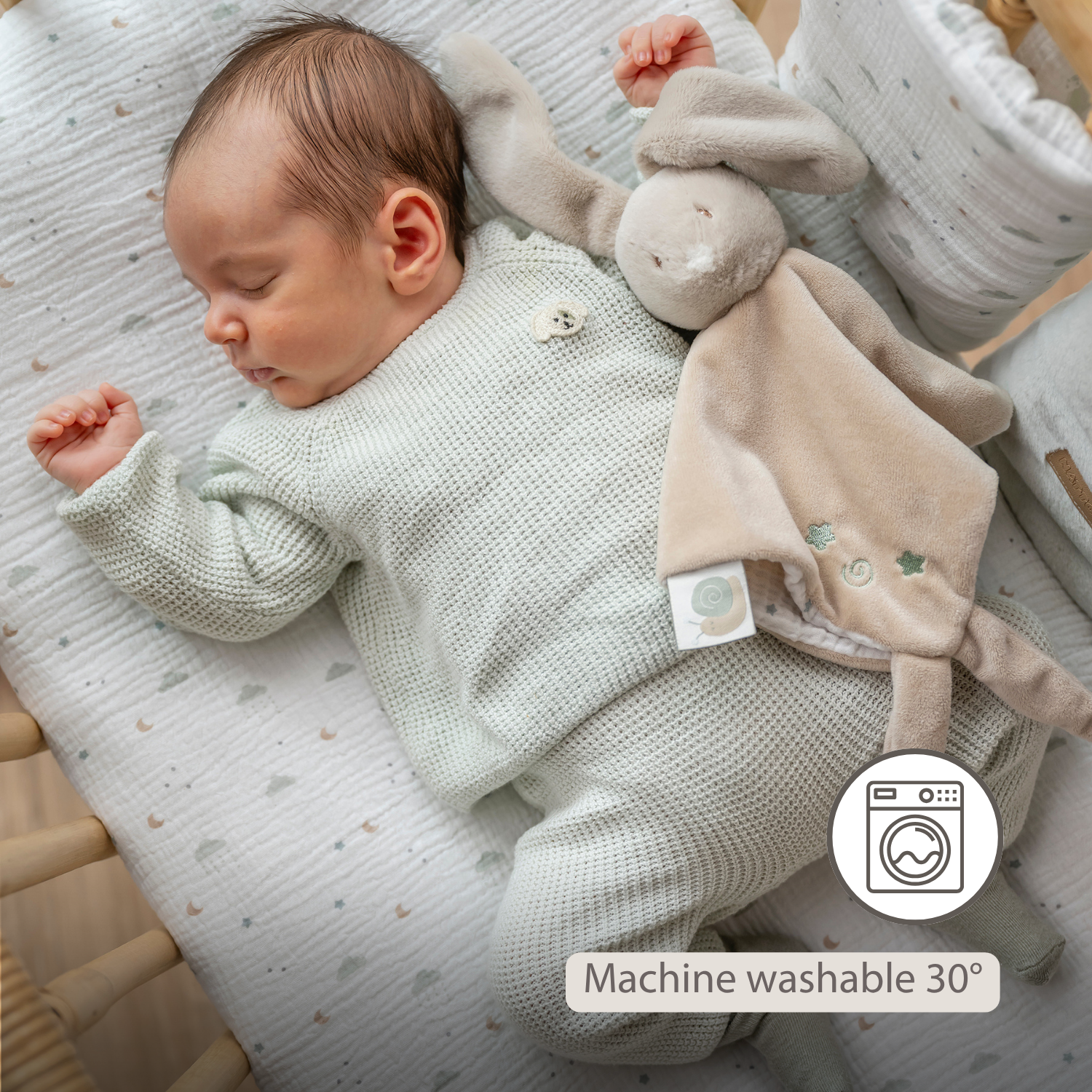 nattou-loulou-kuscheltuch-hase-28-x-28-cm-karamell image 4
