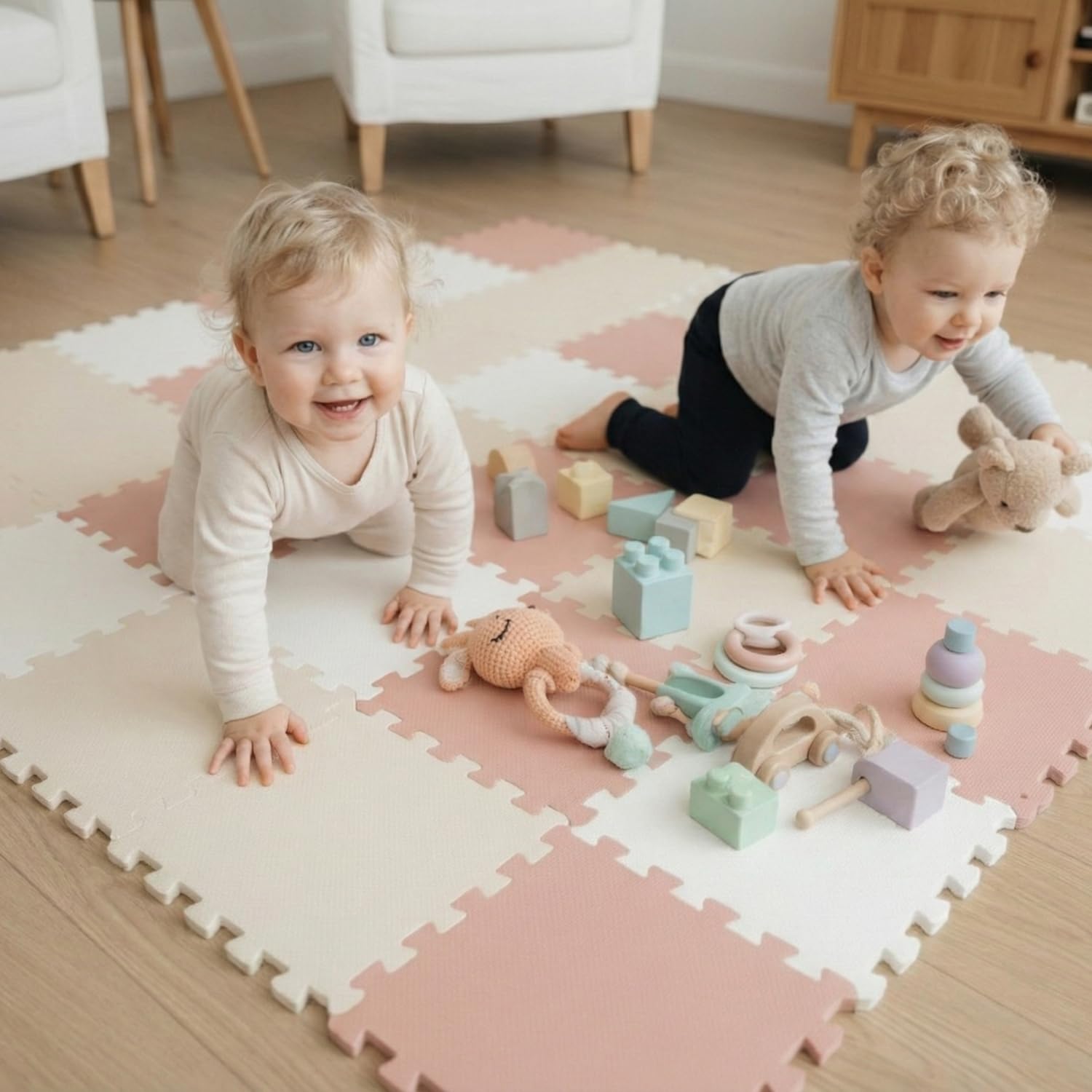 littletom-spielmatte-baby-puzzlematte-pastell-27-matten-je-30x30-cm-270x90-cm image 2