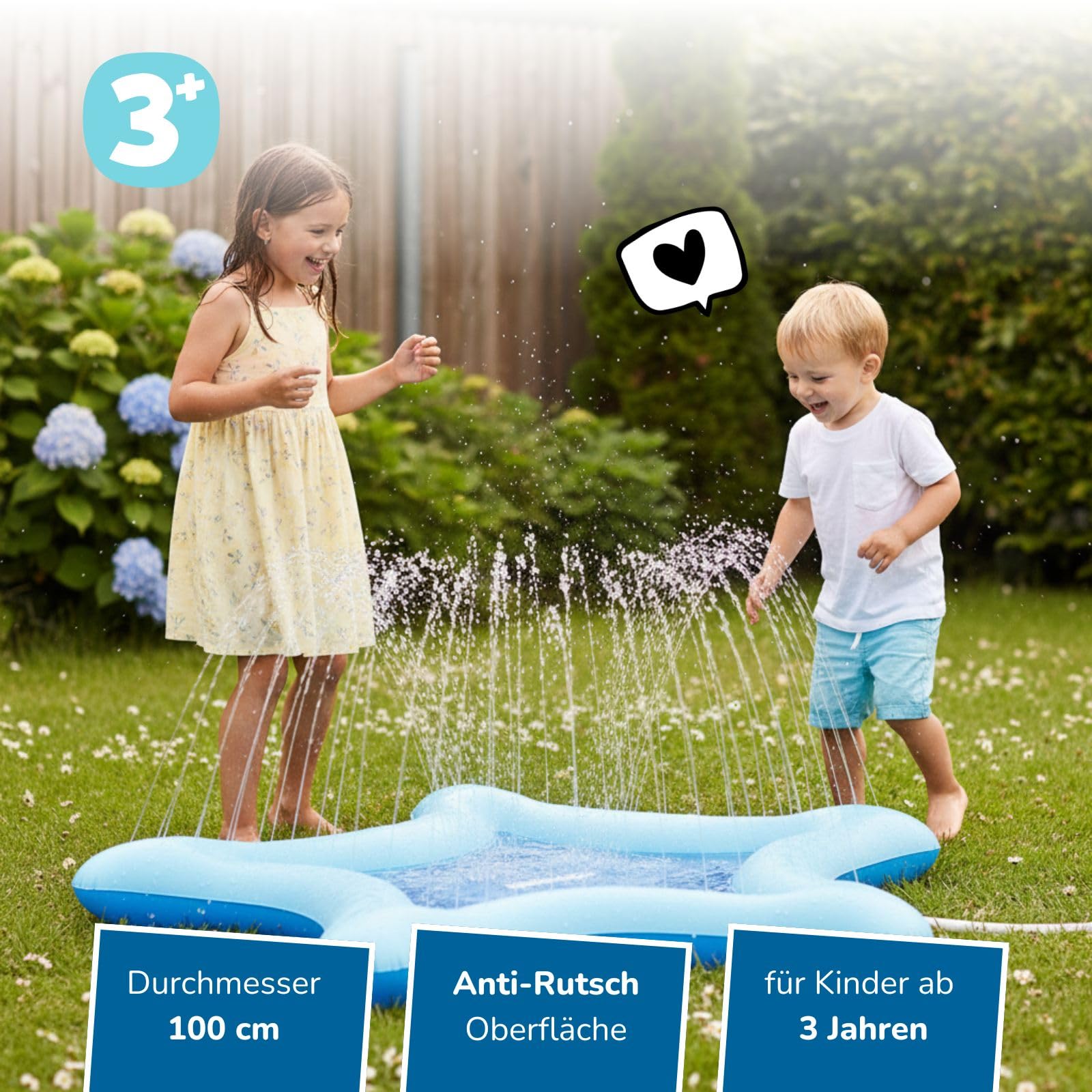 alldoro-wasserspielmatte-stern-100-cm-mit-sprinkler image 2
