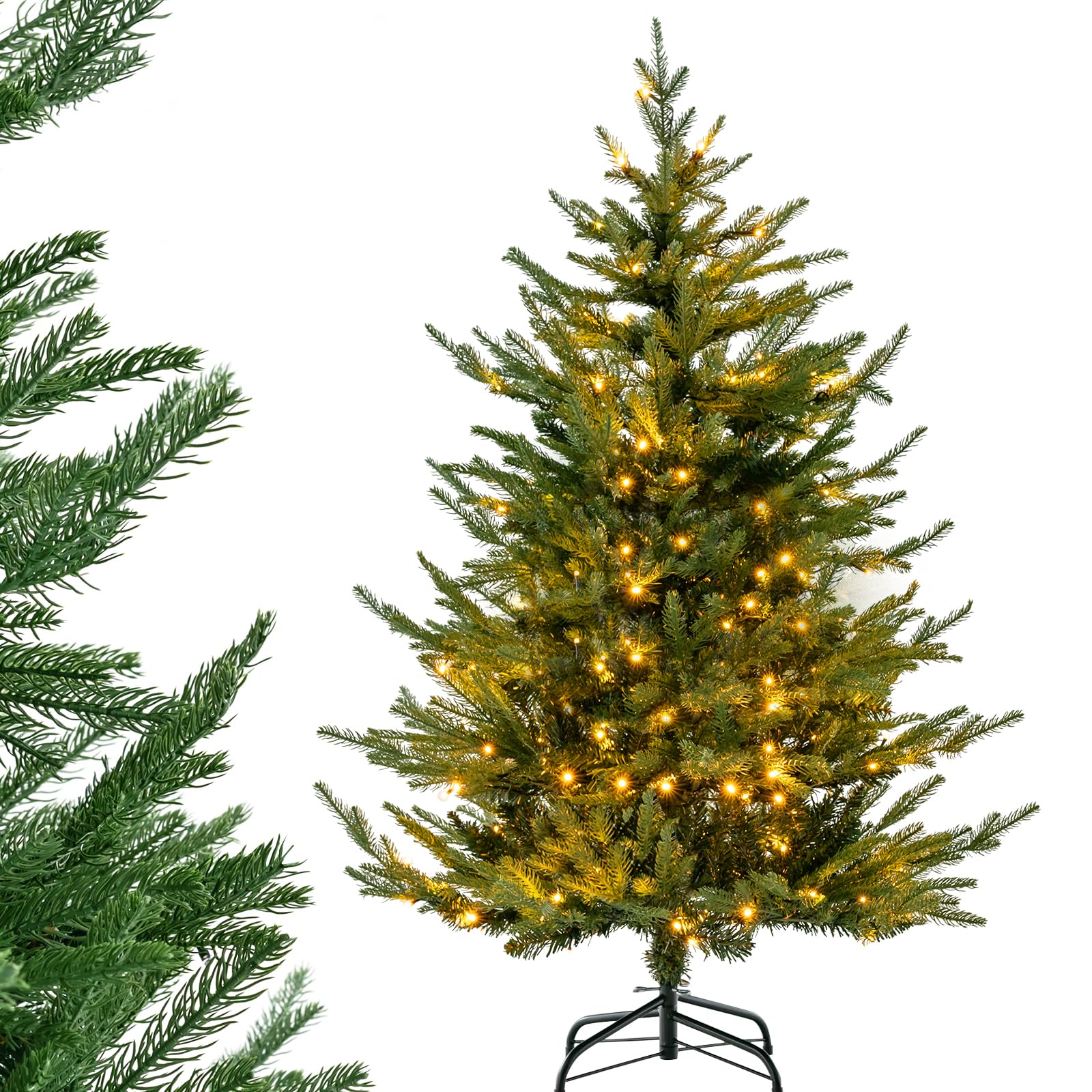 komfotteu-k-nstlicher-weihnachtsbaum-beleuchtet-183-cm-788-spitzen image 8