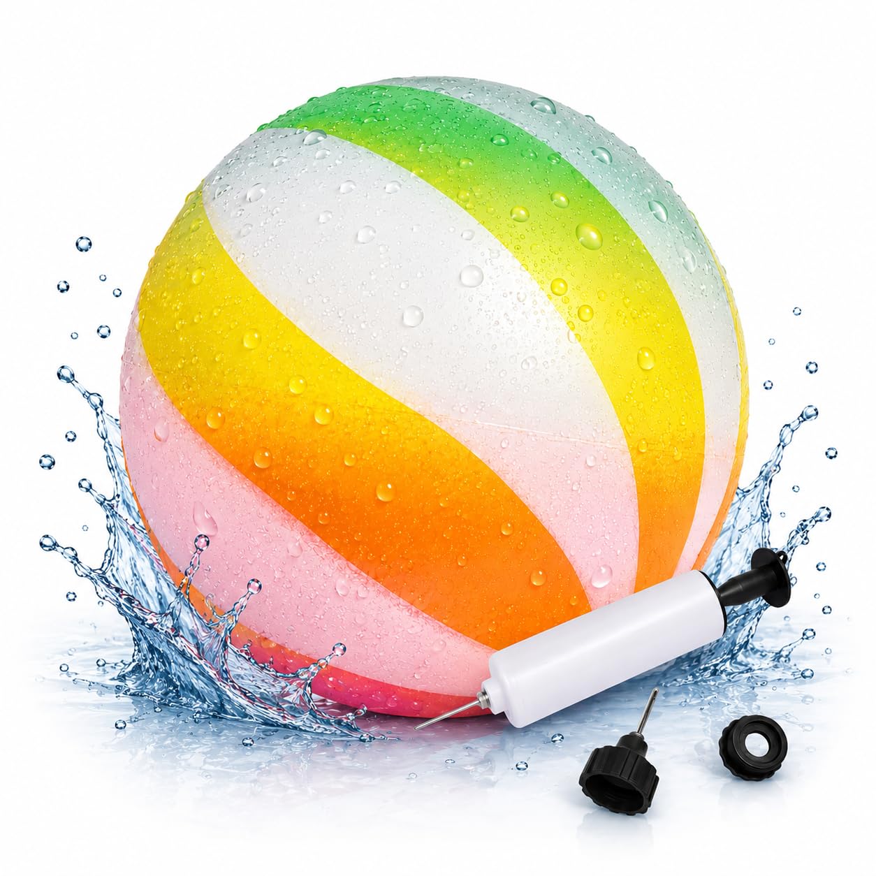 alldoro-2-in-1-tauch-wasserball-20-cm-wasserball-mit-pumpe-und-adapter image 1