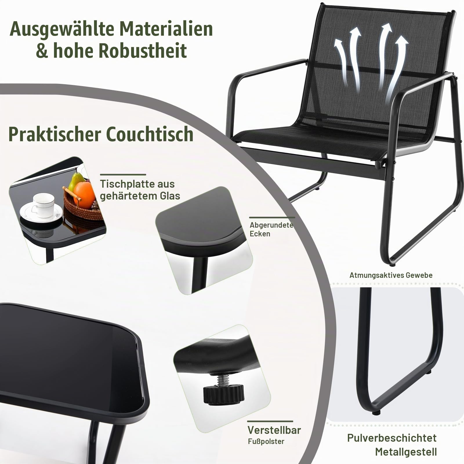 komfotteu-balkonset-3-tlg-bistro-set-mit-2-stapelst-hlen-und-glastisch-schwarz image 4
