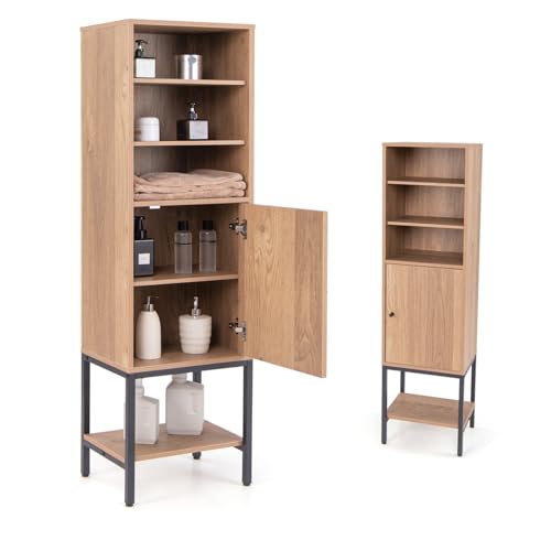 komfotteu-badezimmerschrank-hochschrank-6-ebenen-aufbewahrungsschrank-38-x-30-x- image 8