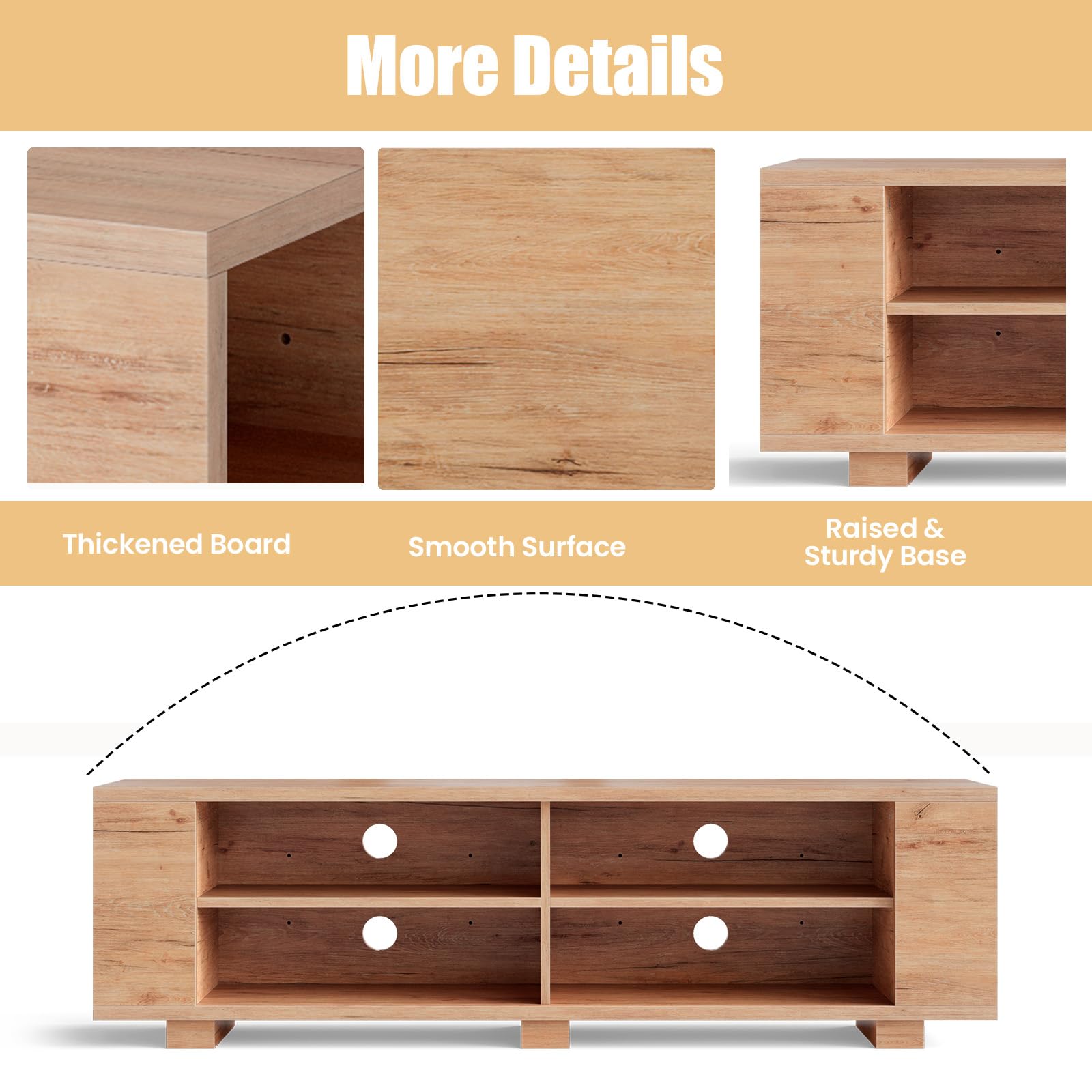 komfotteu-tv-schrank-bis-65-zoll-lowboard-150x39x45-cm-nat-rlich-mit-4-f-chern image 4