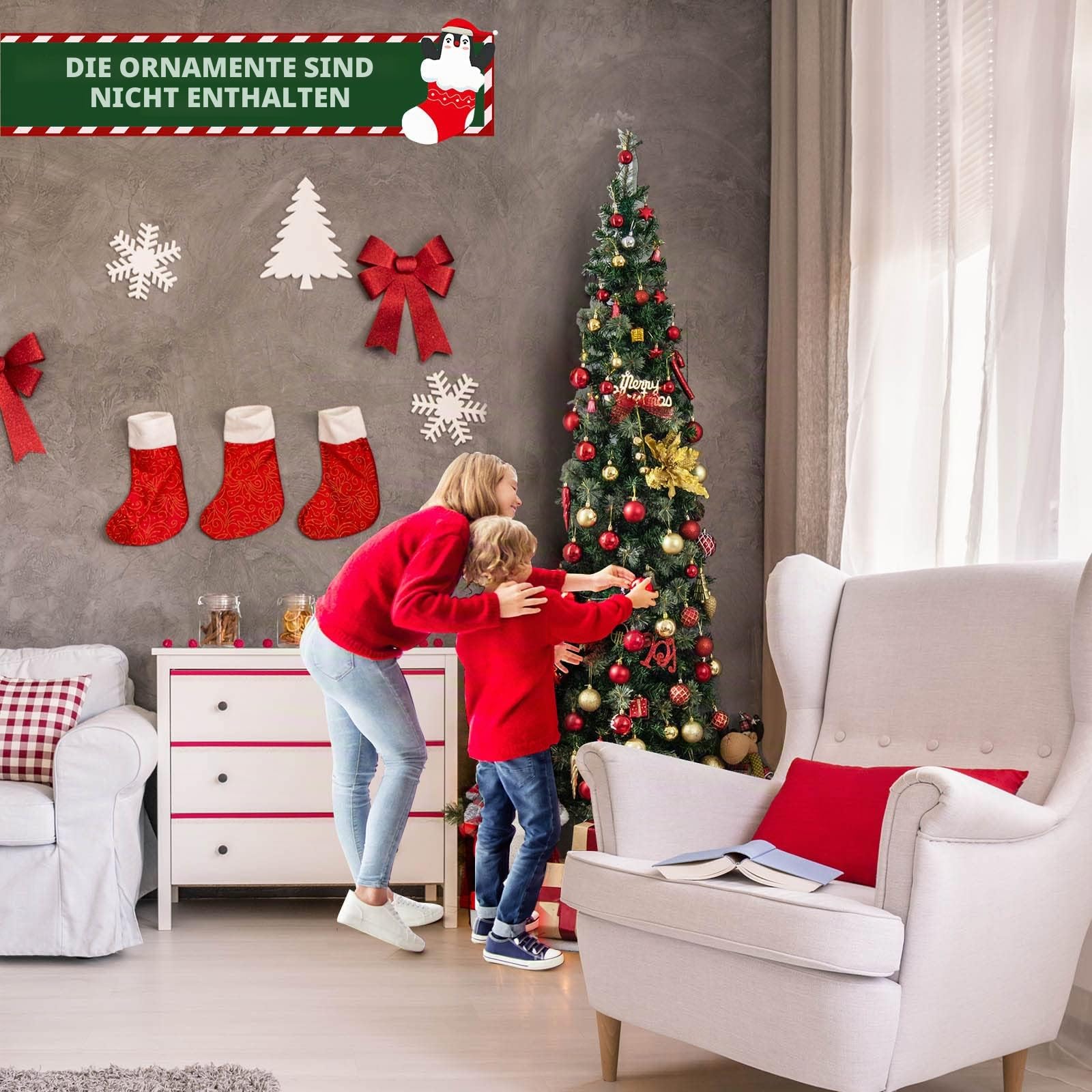 komfotteu-halber-bleistift-weihnachtsbaum-210-cm-mit-150-leds image 7