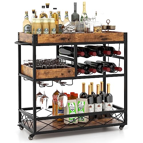 komfotteu-servierwagen-k-chenwagen-mit-abnehmbarem-tablett-8-weinregalen-glashal image 7