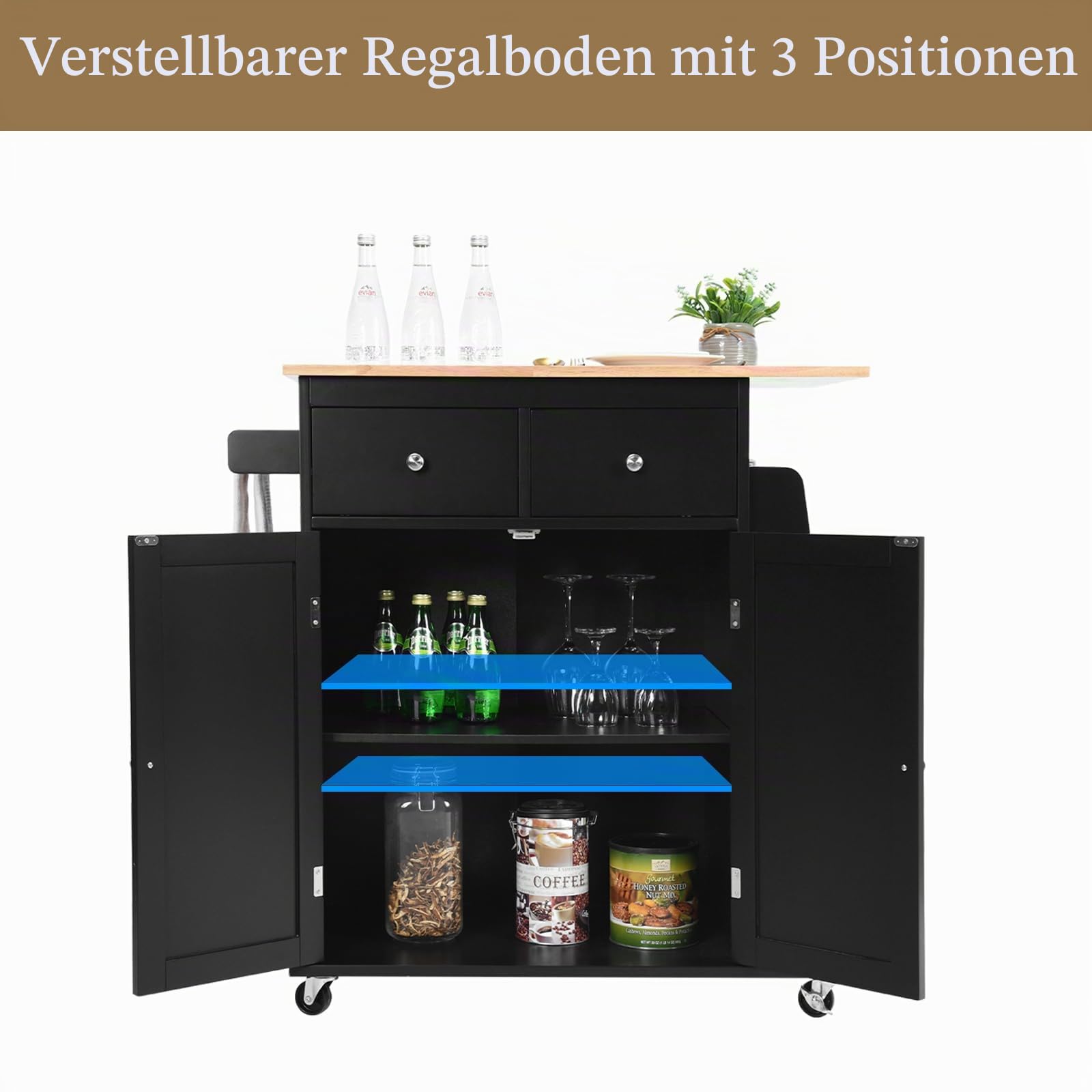 komfotteu-k-chenwagen-mit-arbeitsplatte-80x45-cm-k-cheninsel-auf-rollen-schwarz image 3