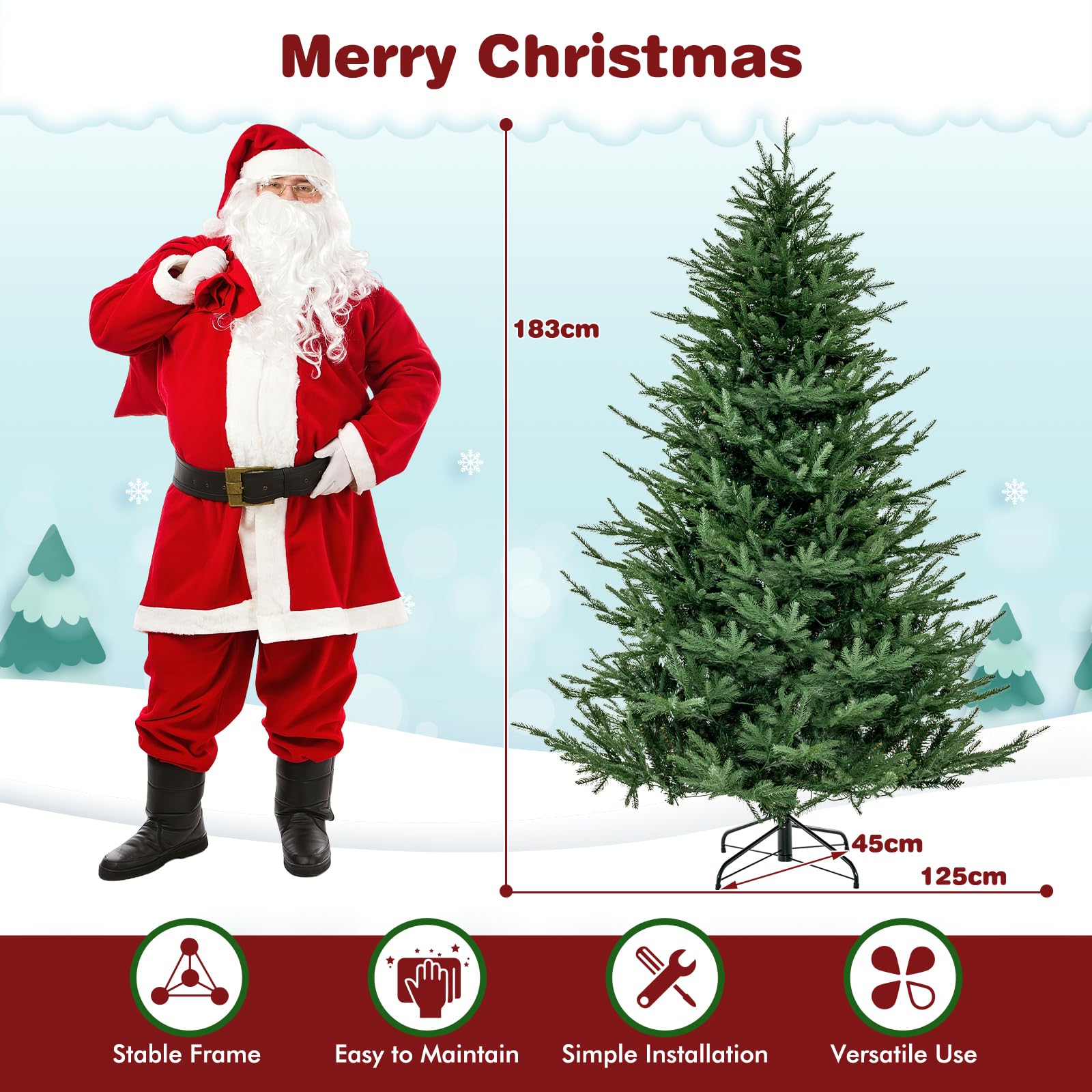 komfotteu-k-nstlicher-weihnachtsbaum-beleuchtet-183-cm-788-spitzen image 6