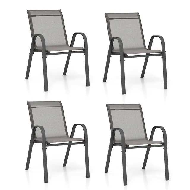 komfotteu-gartenst-hle-4er-set-stapelbar-grau-56x70x84-cm-mit-armlehnen image 1