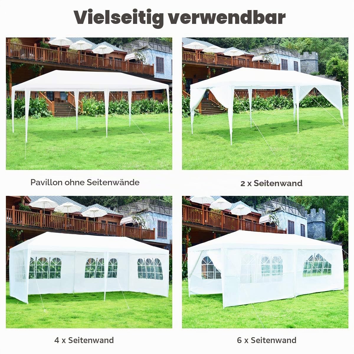 komfotteu-gartenpavillon-3x6m-partyzelt-mit-4-seitenw-nden-wei image 3