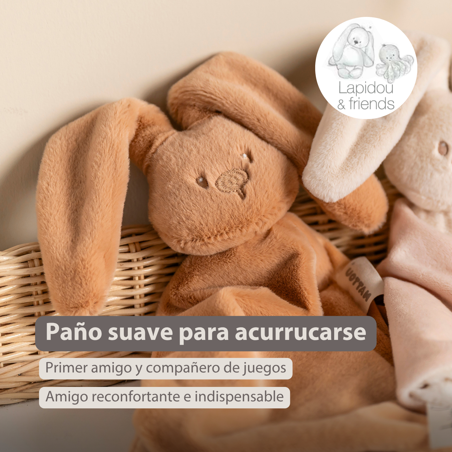 nattou-lapidou-baby-schmusetuch-hase-65-x-40-cm-warmes-beige image 2