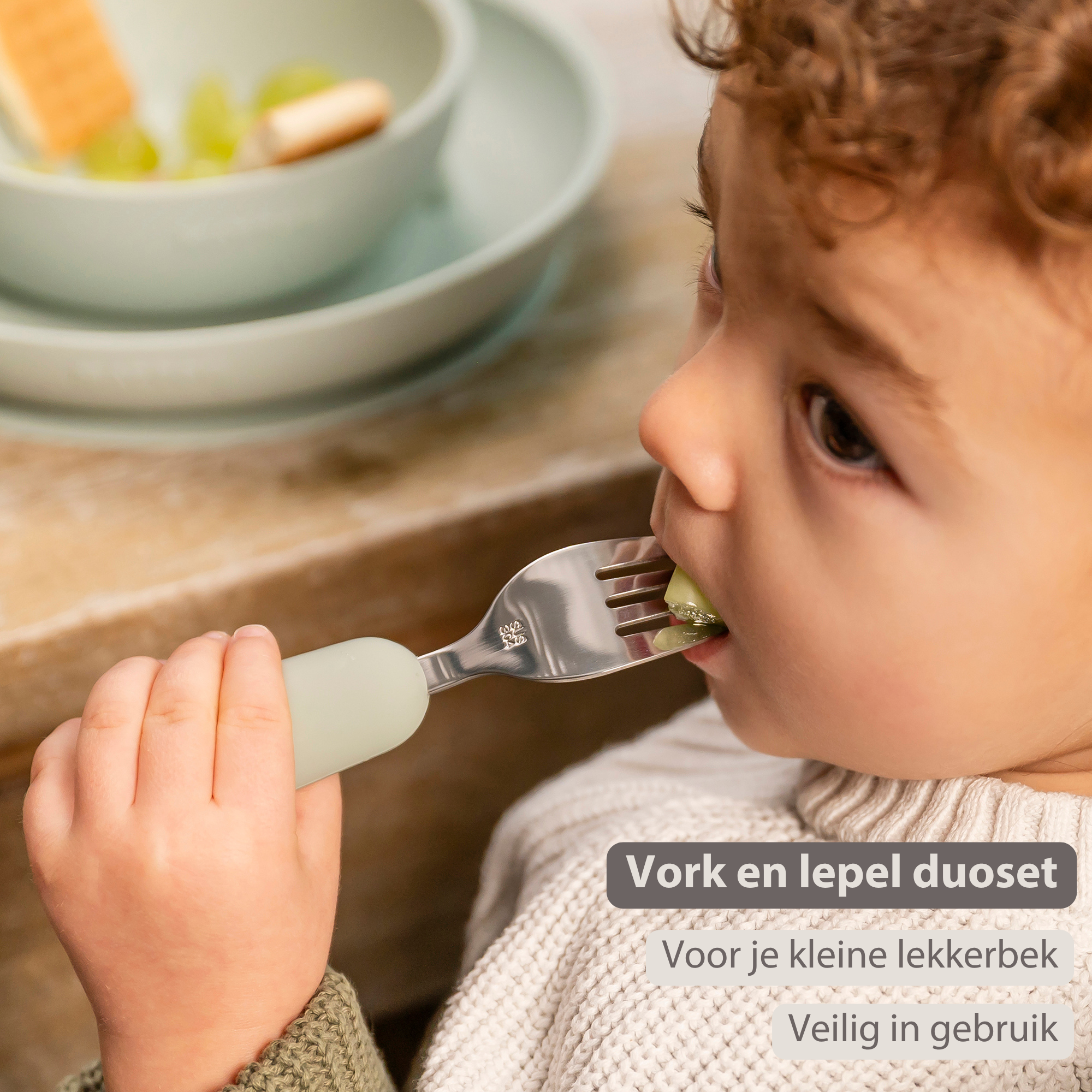 nattou-mealtime-besteckset-silikon-12-cm-lindengr-n image 8