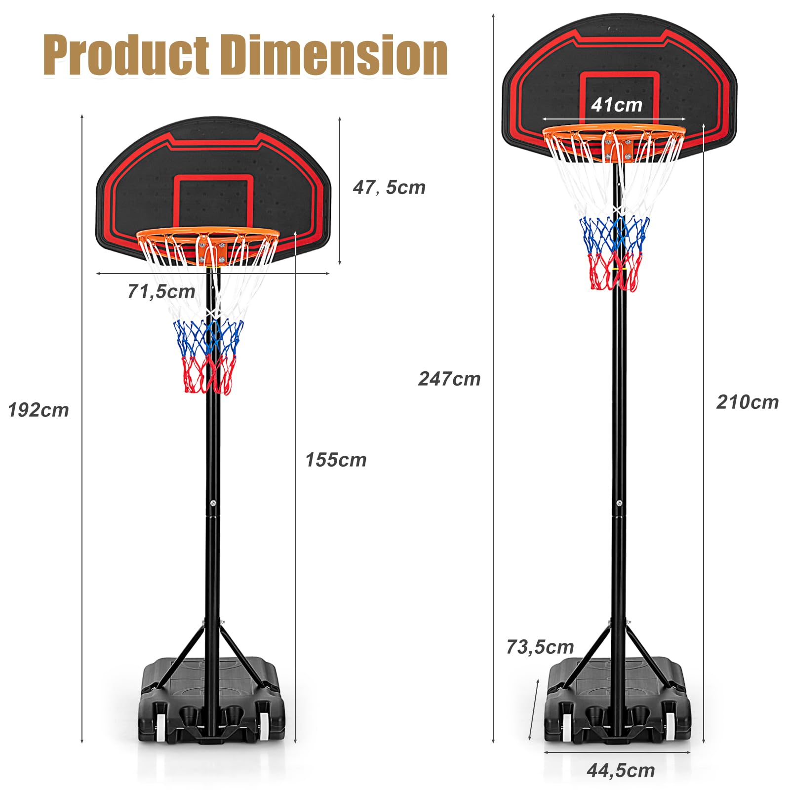 komfotteu-basketballst-nder-outdoor-h-henverstellbar-155-210-cm-schwarz image 6