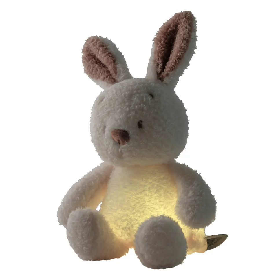nattou-teddy-baby-nachtlicht-kaninchen-25-cm-beige image 1