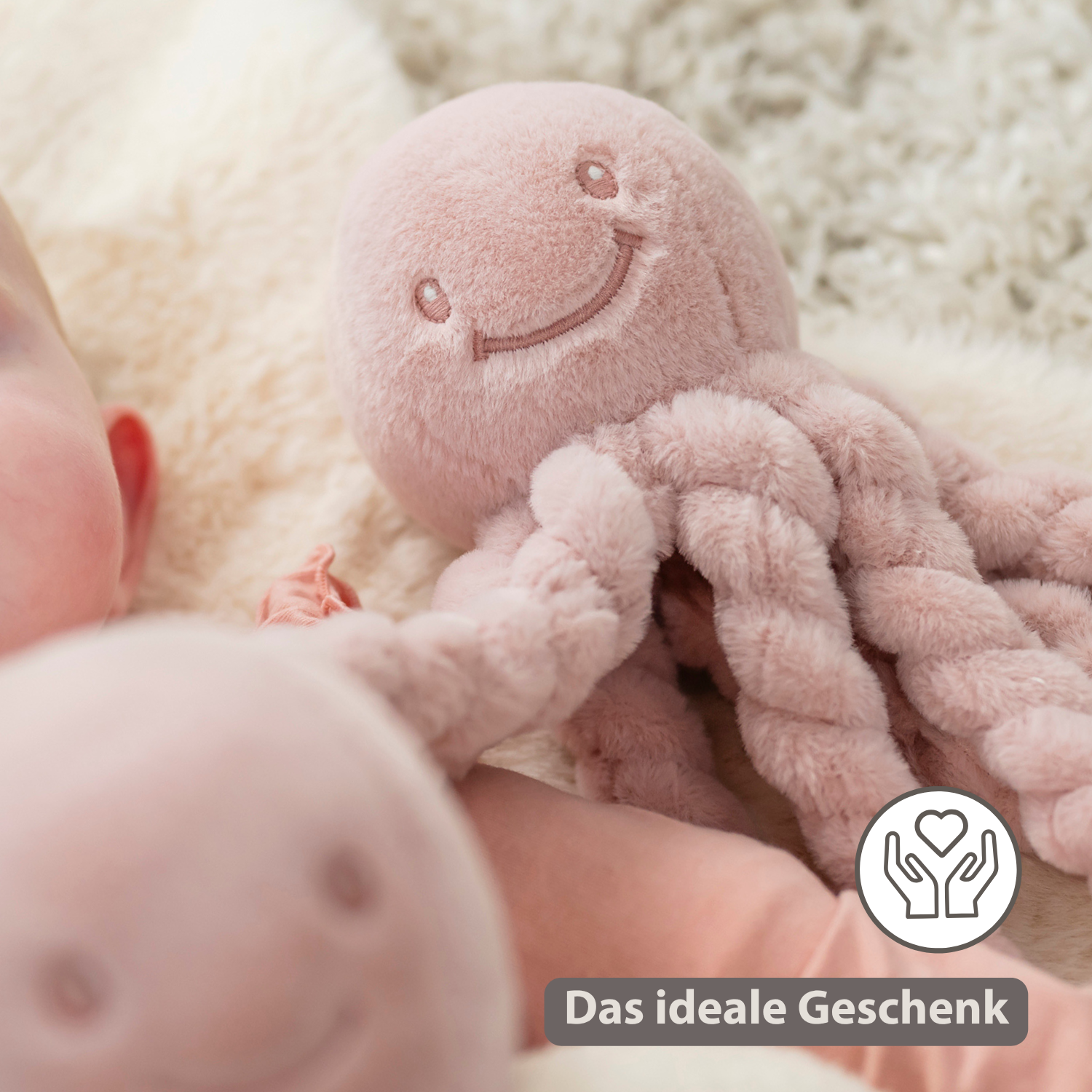 nattou-lapidou-doudou-kuschel-oktopus-22-cm-puderrosa image 7
