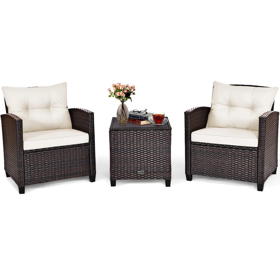 komfotteu-rattan-balkonm-bel-set-3-teilig-couchtisch-2-st-hle-braun-wei image 1