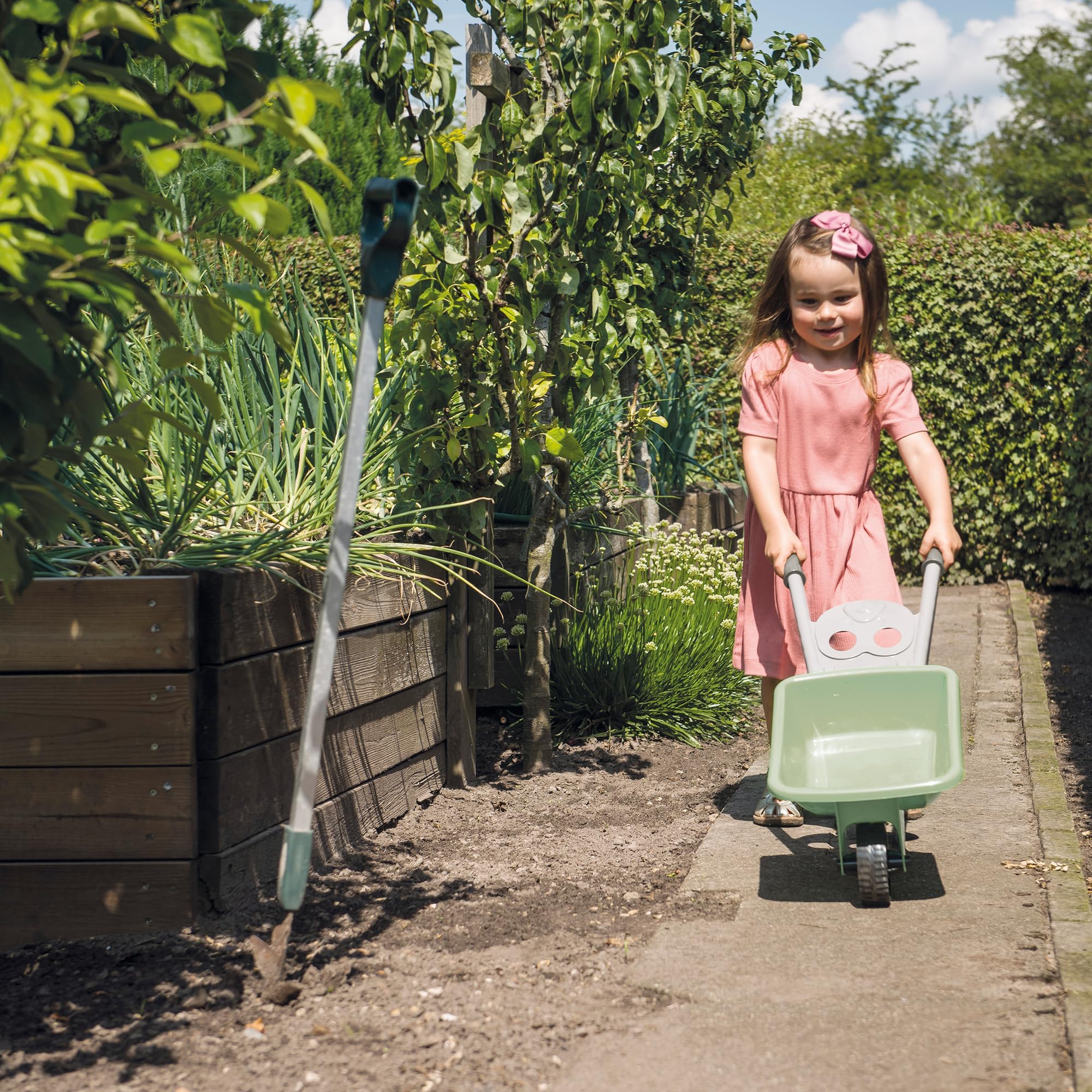 dantoy-green-garden-schubkarren-set-4-teilig-kinderschubkarre-mit-gartenger-ten image 3