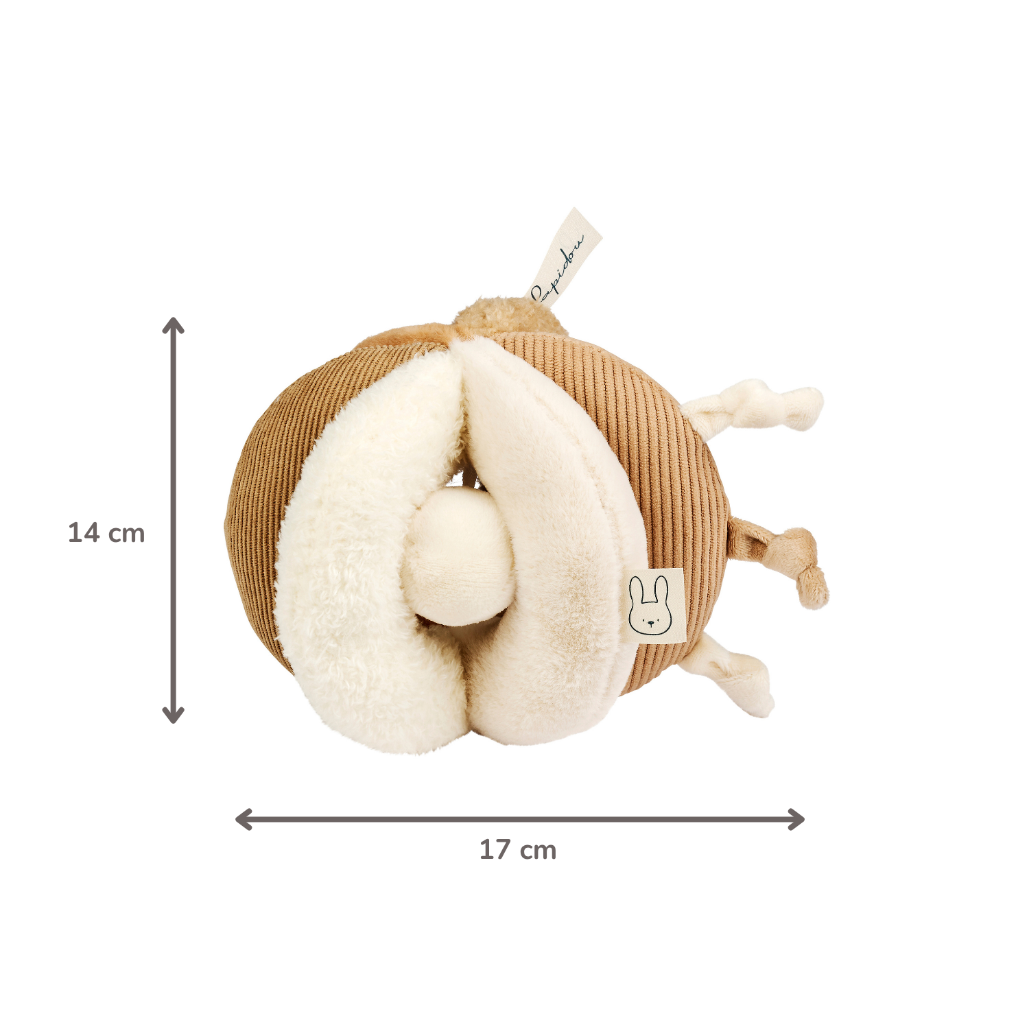 nattou-lapidou-ball-aktivit-tskuscheltier-17-cm-sand image 5
