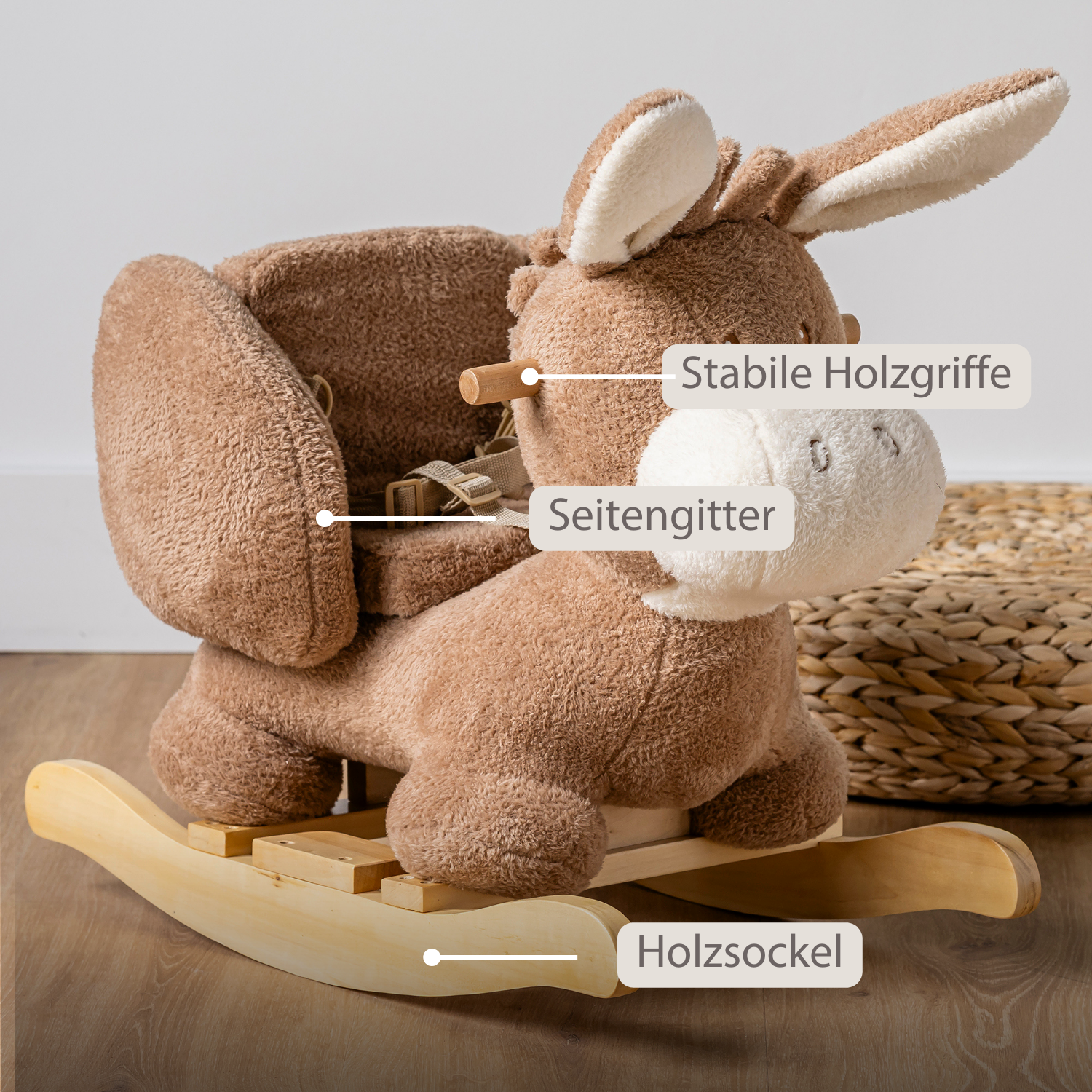 nattou-teddy-schaukelpferd-esel-schaukeltier-beige-aus-teddystoff image 4