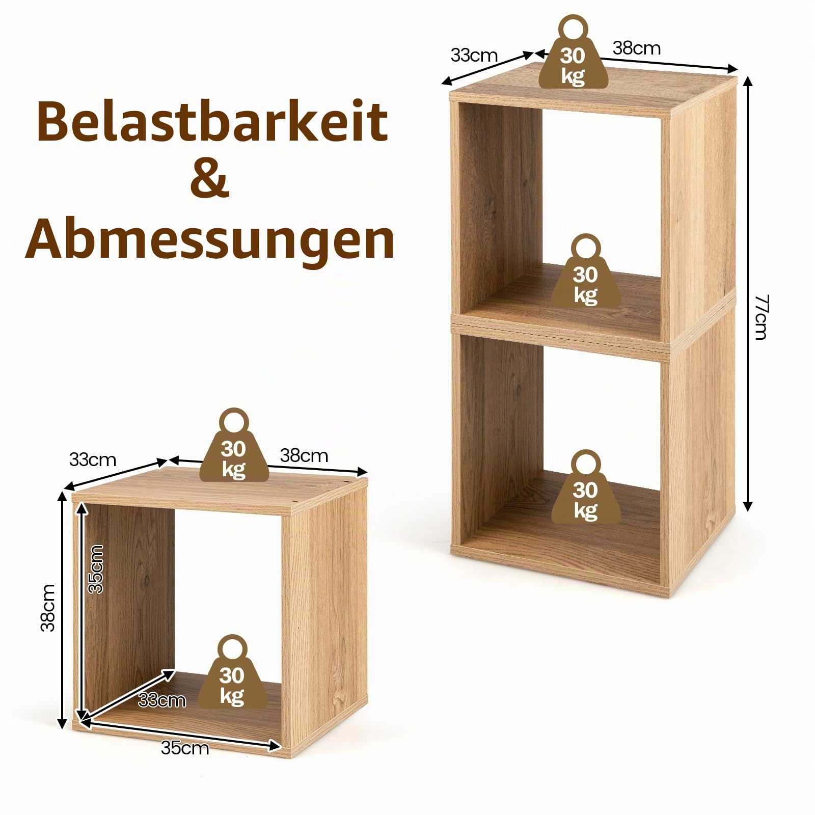 komfotteu-2er-regalw-rfel-stapelbar-holz-w-rfelregal-38x33cm image 3