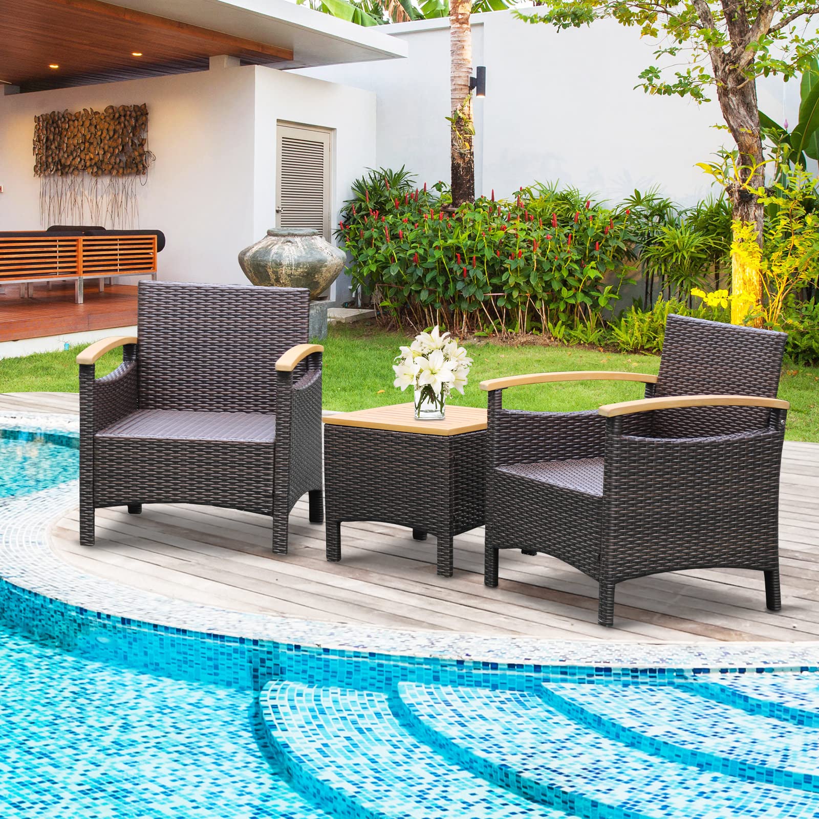 komfotteu-gartenm-bel-set-3-tlg-rattan-akazienholz-2-sessel-tisch-braun-wei image 7